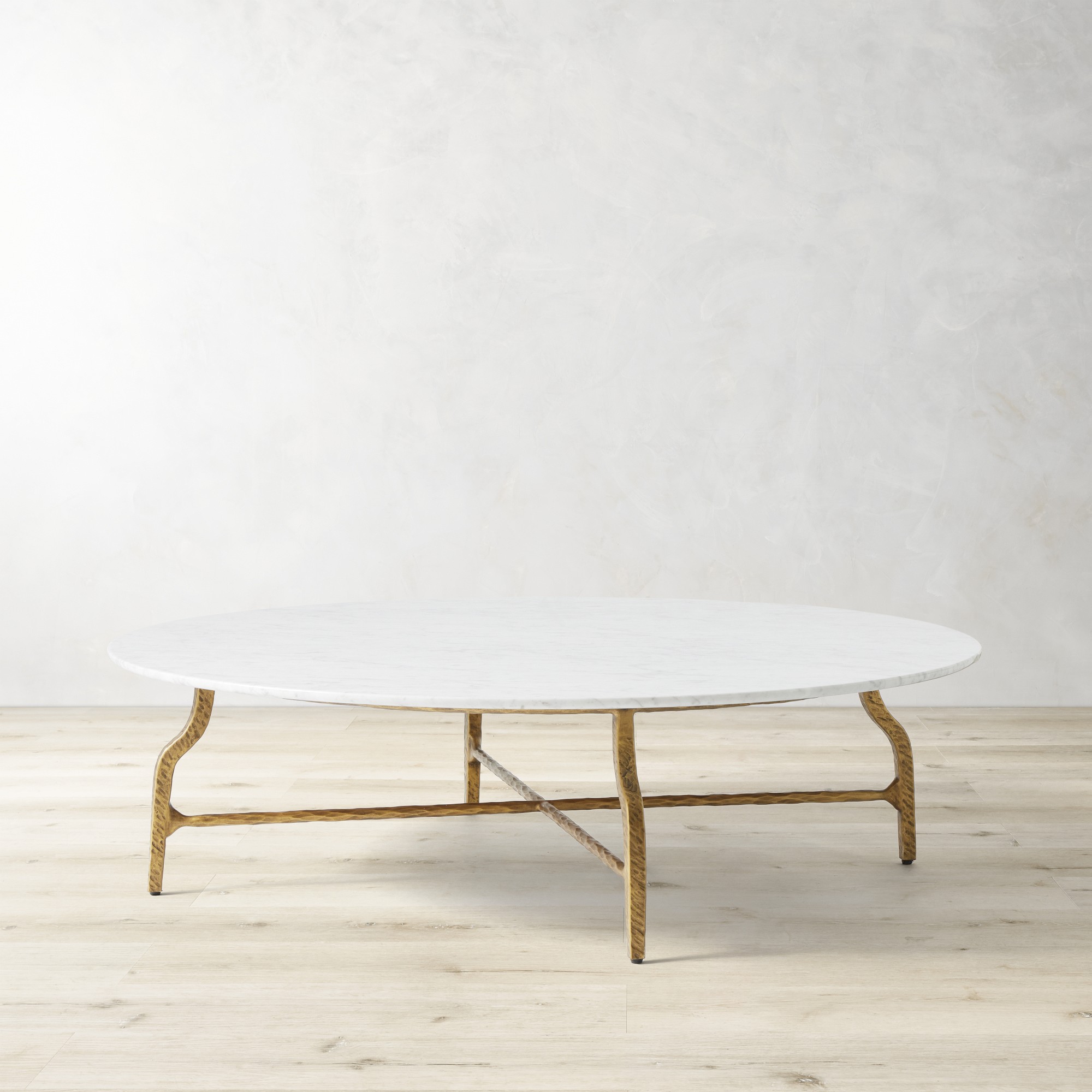 Azurra Hammered Metal Coffee Table (36