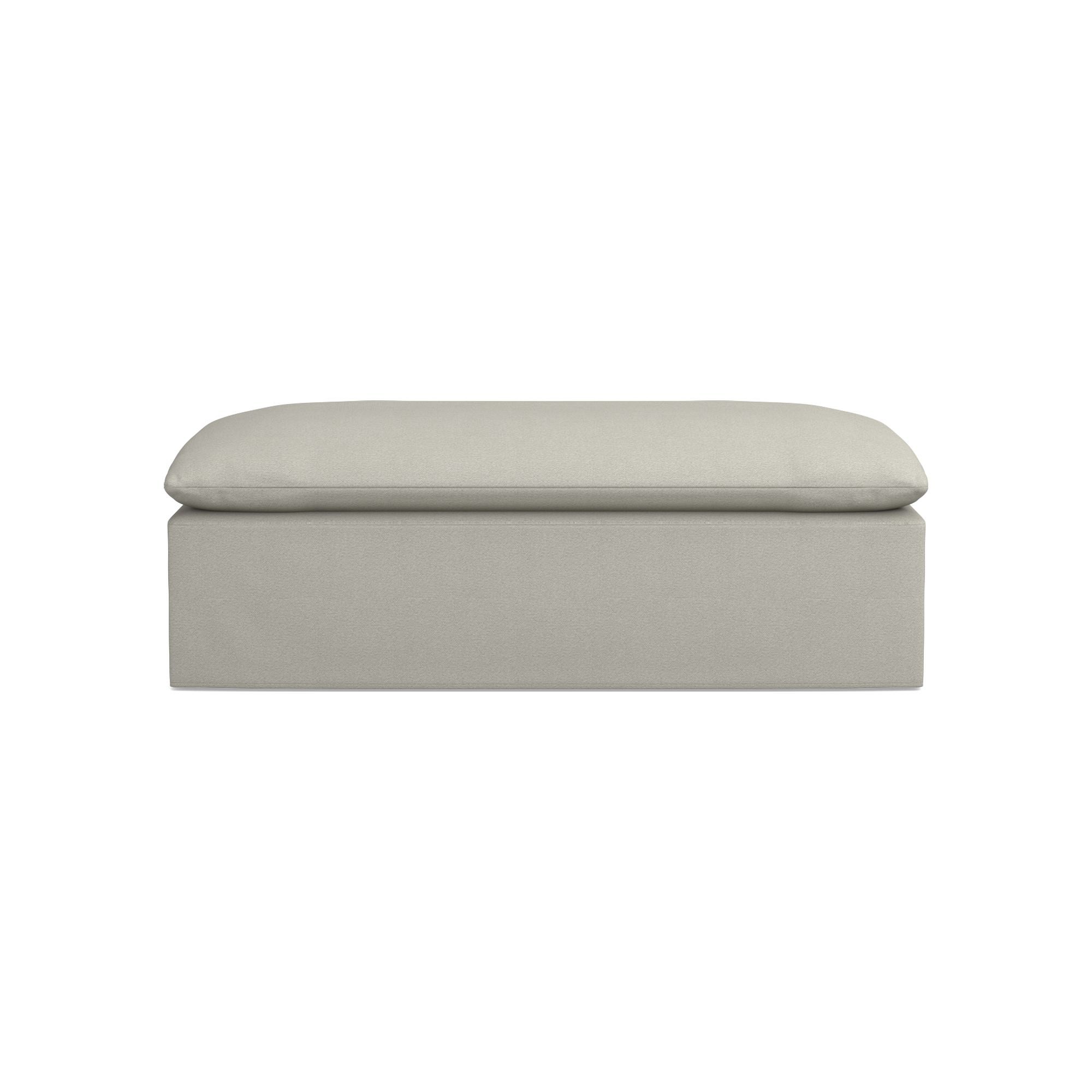Laguna Slipcovered Coffee Table Ottoman (57