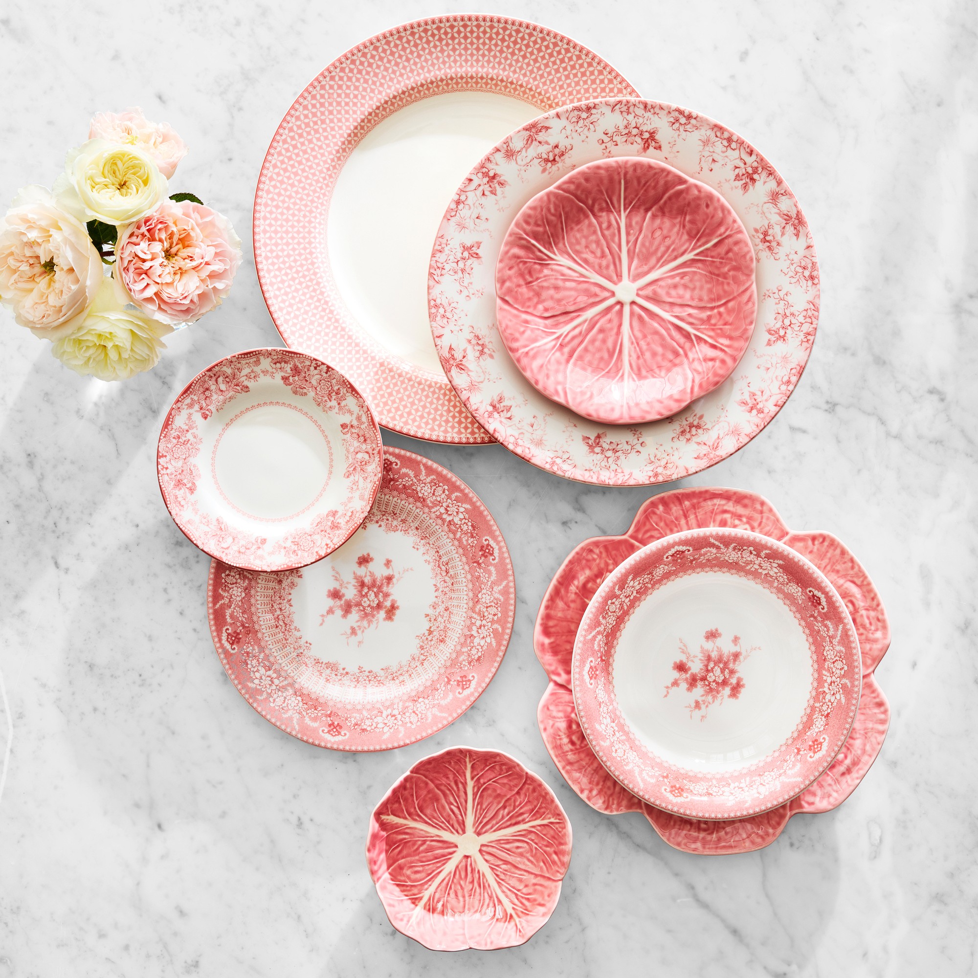 English Floral Dinner Plates
