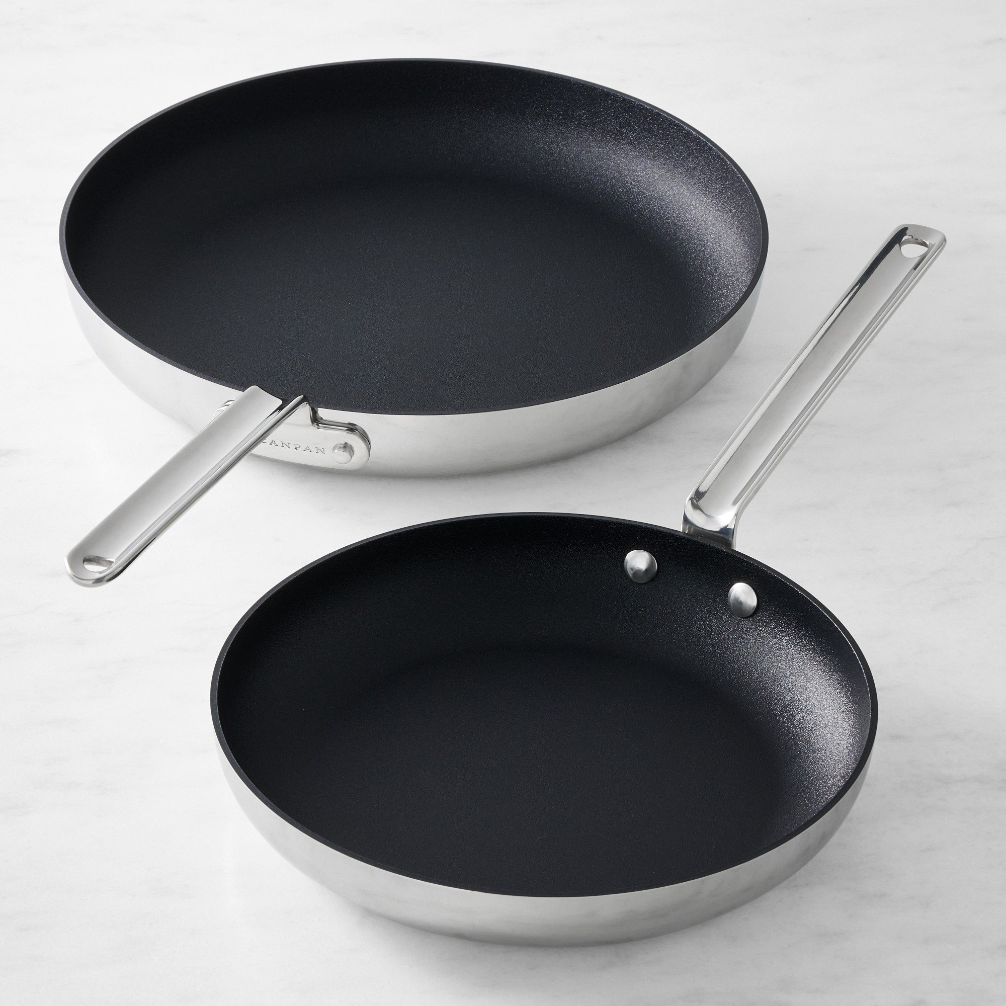 SCANPAN® TSS+ Stainless-Steel Nonstick 2-Piece Fry Pan Set