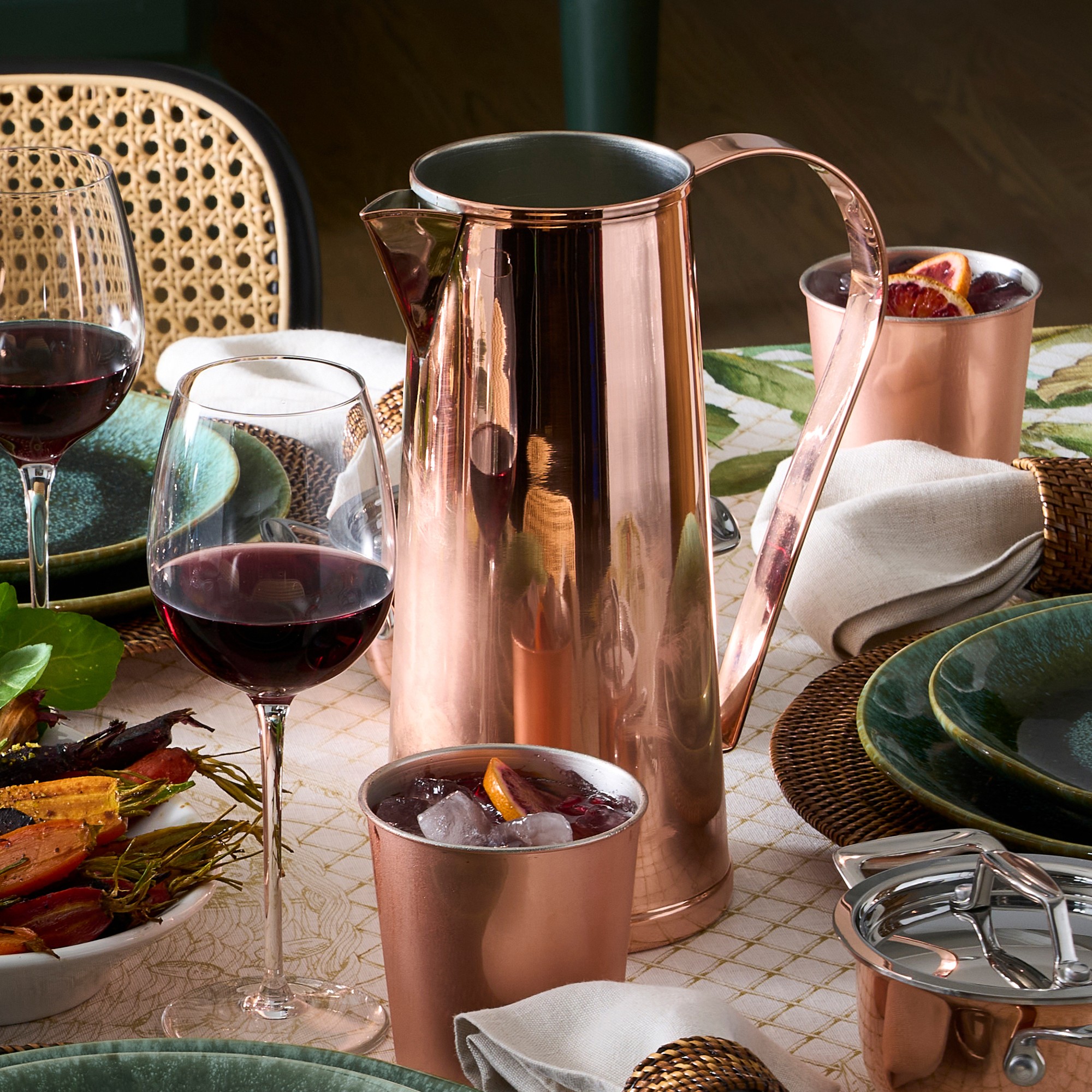 Copper Double Old-Fashioned Glasses