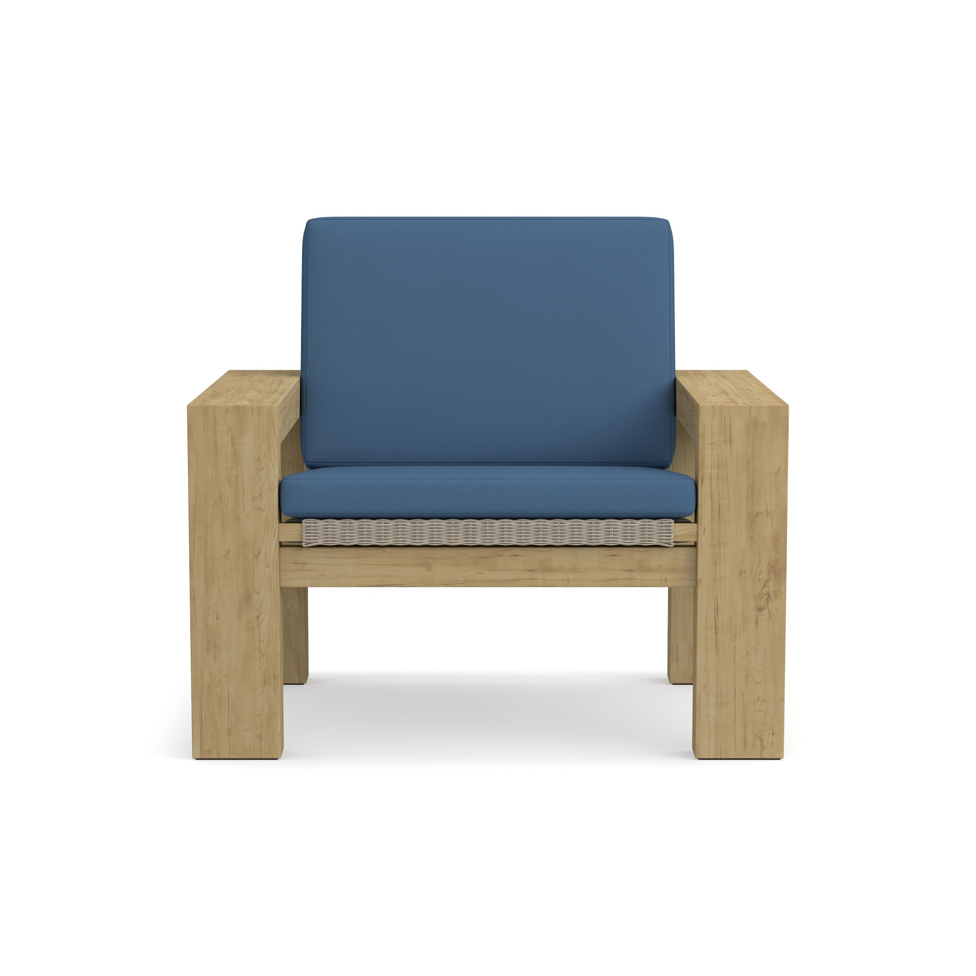 Larnaca Outdoor Teak x All-Weather-Weave Club Chair Cushions