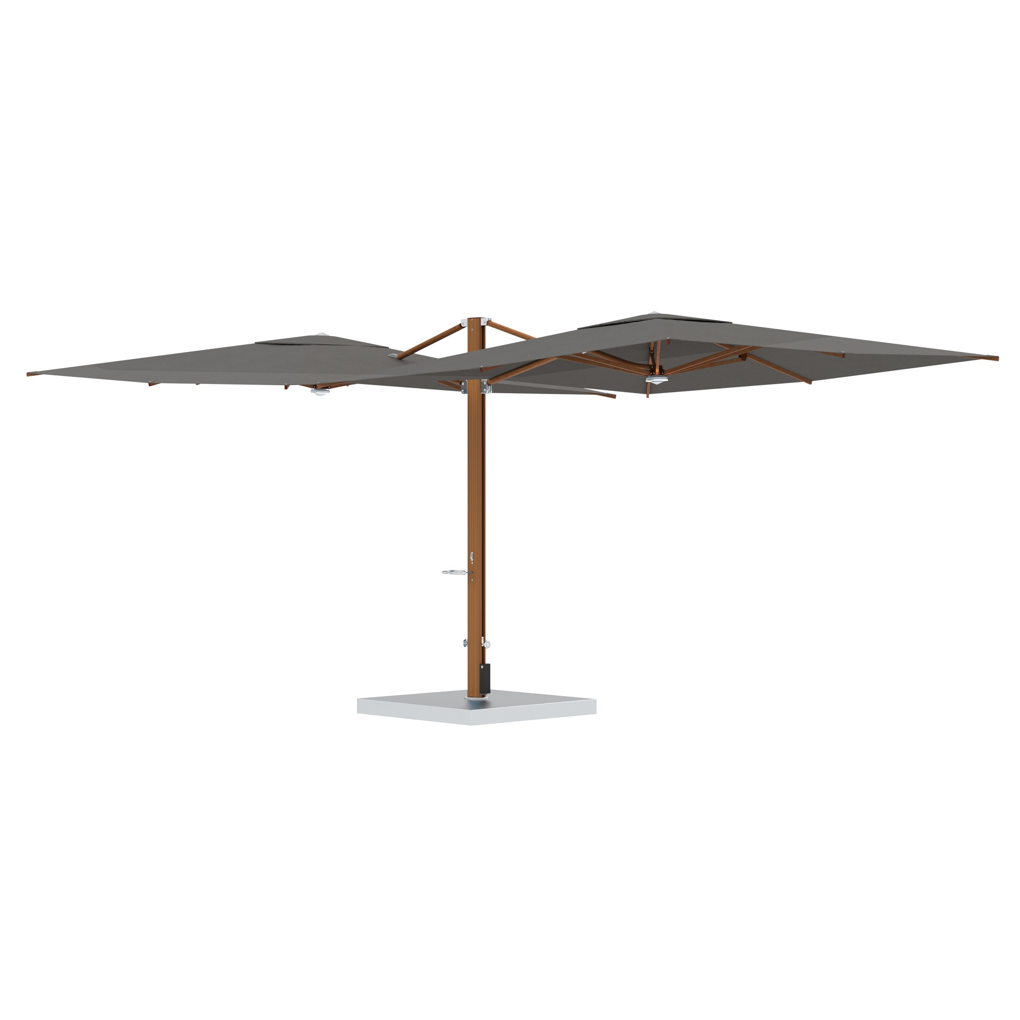 10' Sqaure Performance Dual Cantilever Umbrella