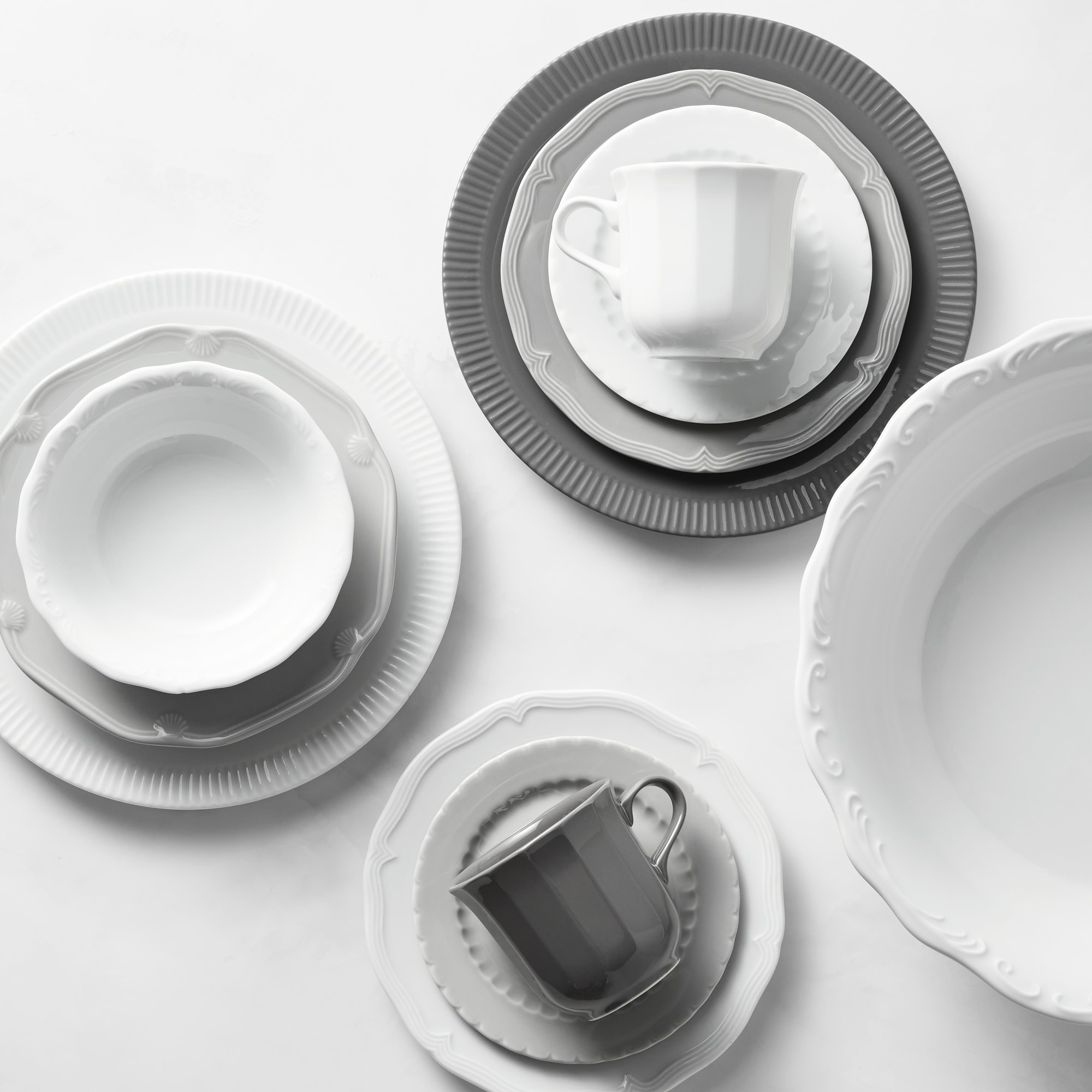 Pillivuyt Eclectique Porcelain Salad Plates, Set of 4