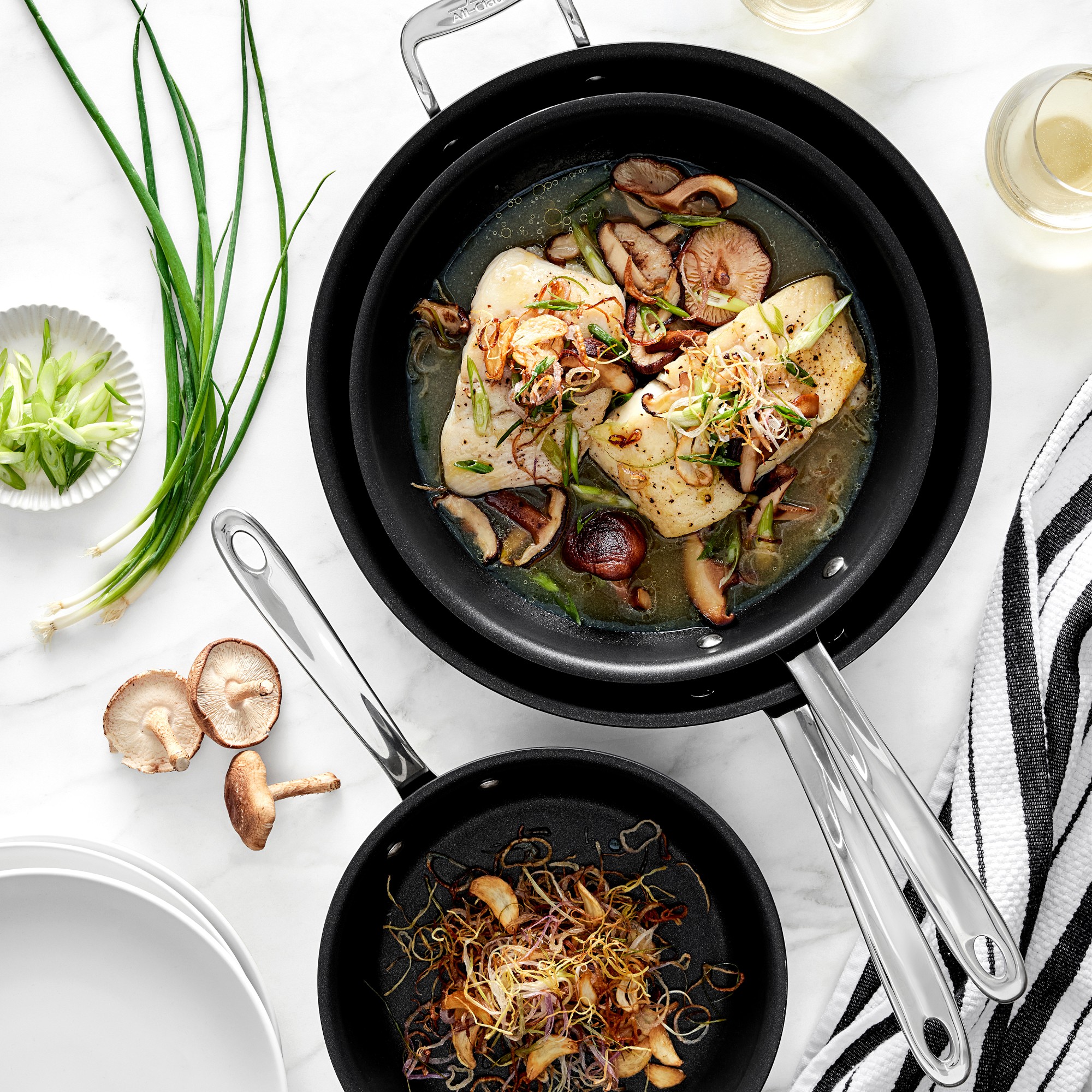 All-Clad NS™ Pro Nonstick 3-Piece Fry Pan Set