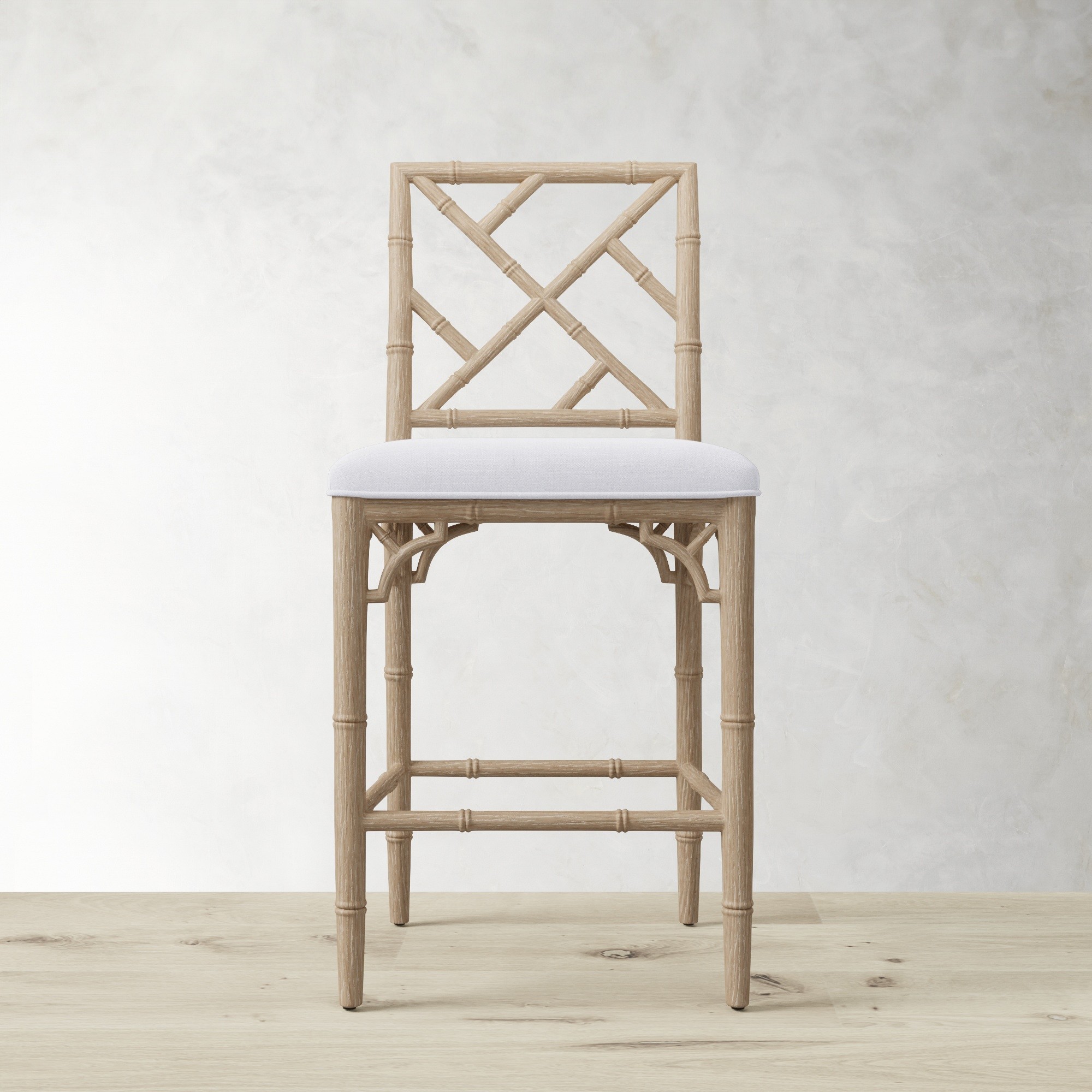 Chippendale Upholstered Bistro Counter Stool