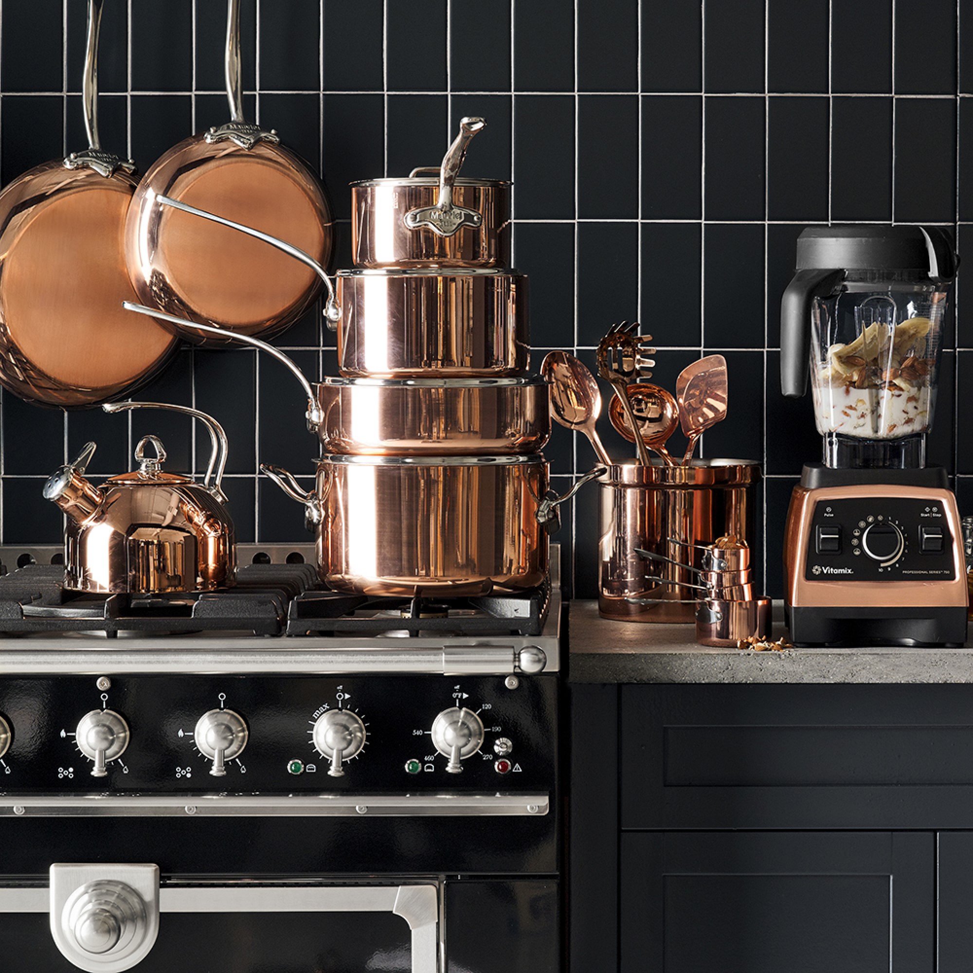 Chantal Copper Whistling Tea Kettle