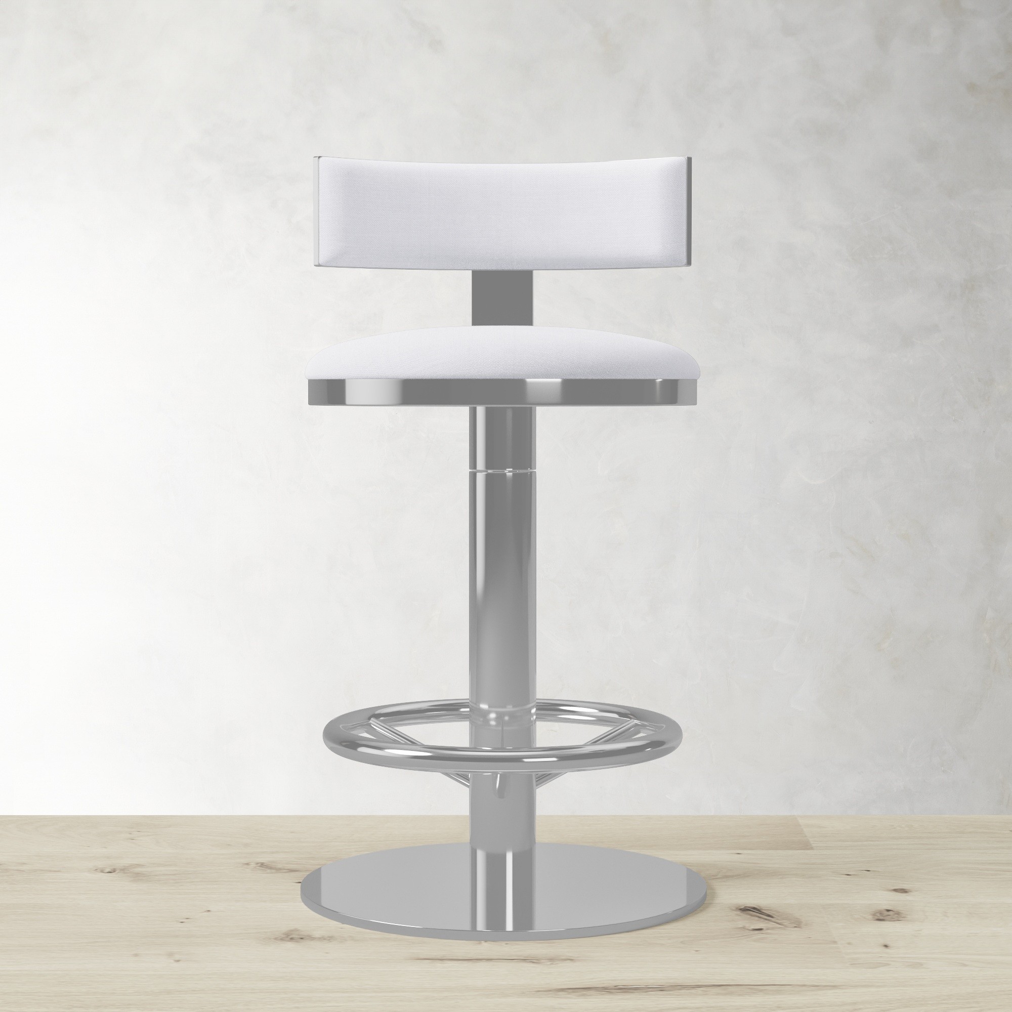 Larkin Upholstered Pedestal Counter & Bar Stool