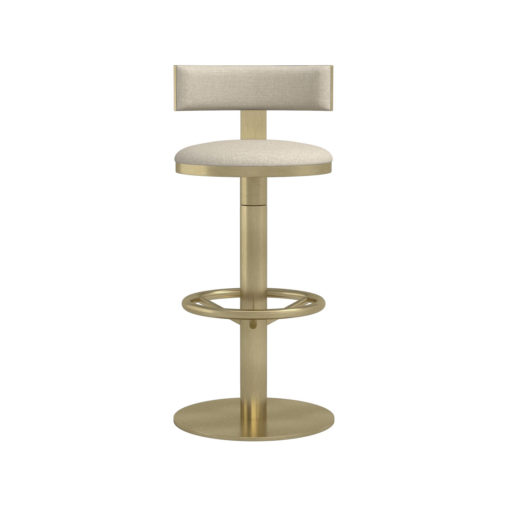 Larkin Upholstered Pedestal Counter & Bar Stool