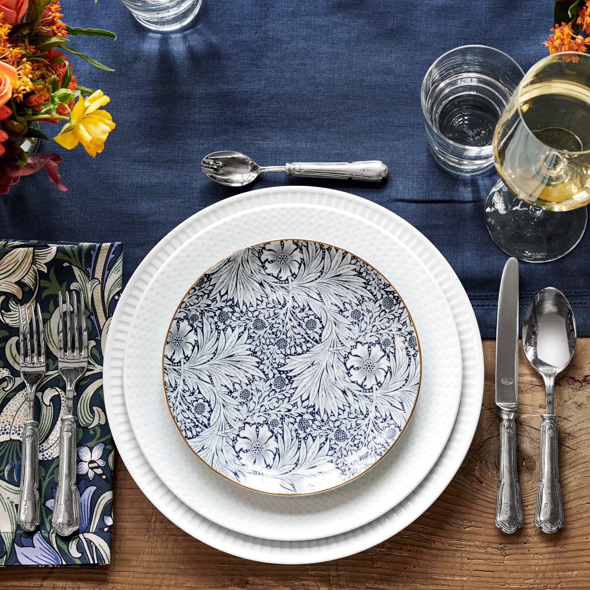 Morris & Co. x Williams Sonoma Bluebell Salad Plates, Set of 4