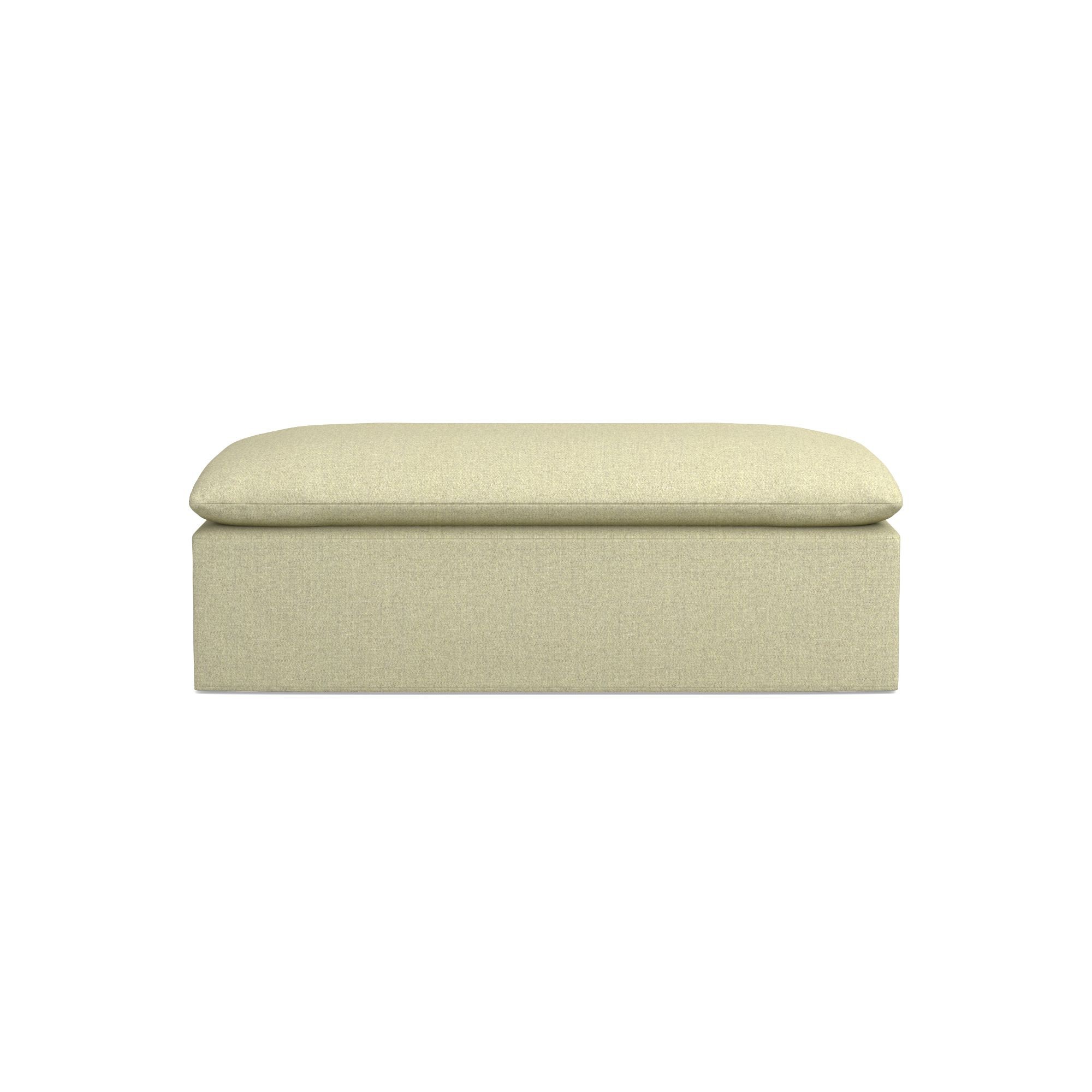 Laguna Slipcovered Coffee Table Ottoman (57