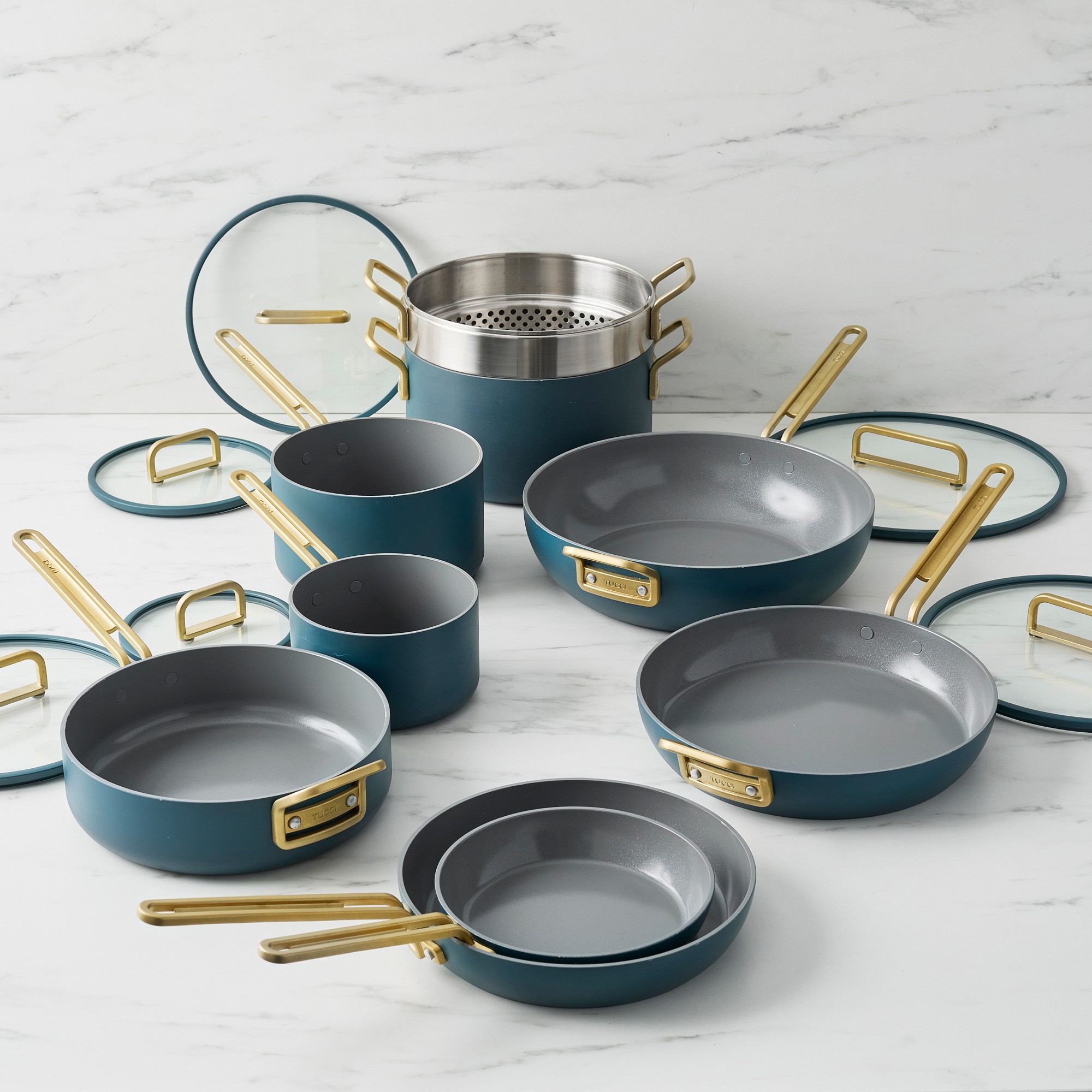 GreenPan™ Stanley Tucci™ Ceramic Nonstick 15-Piece Cookware Set