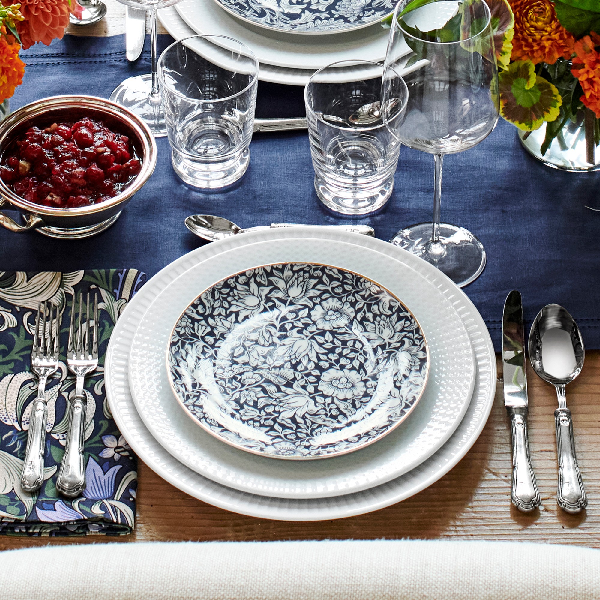 Morris & Co. x Williams Sonoma Bluebell Salad Plates, Set of 4