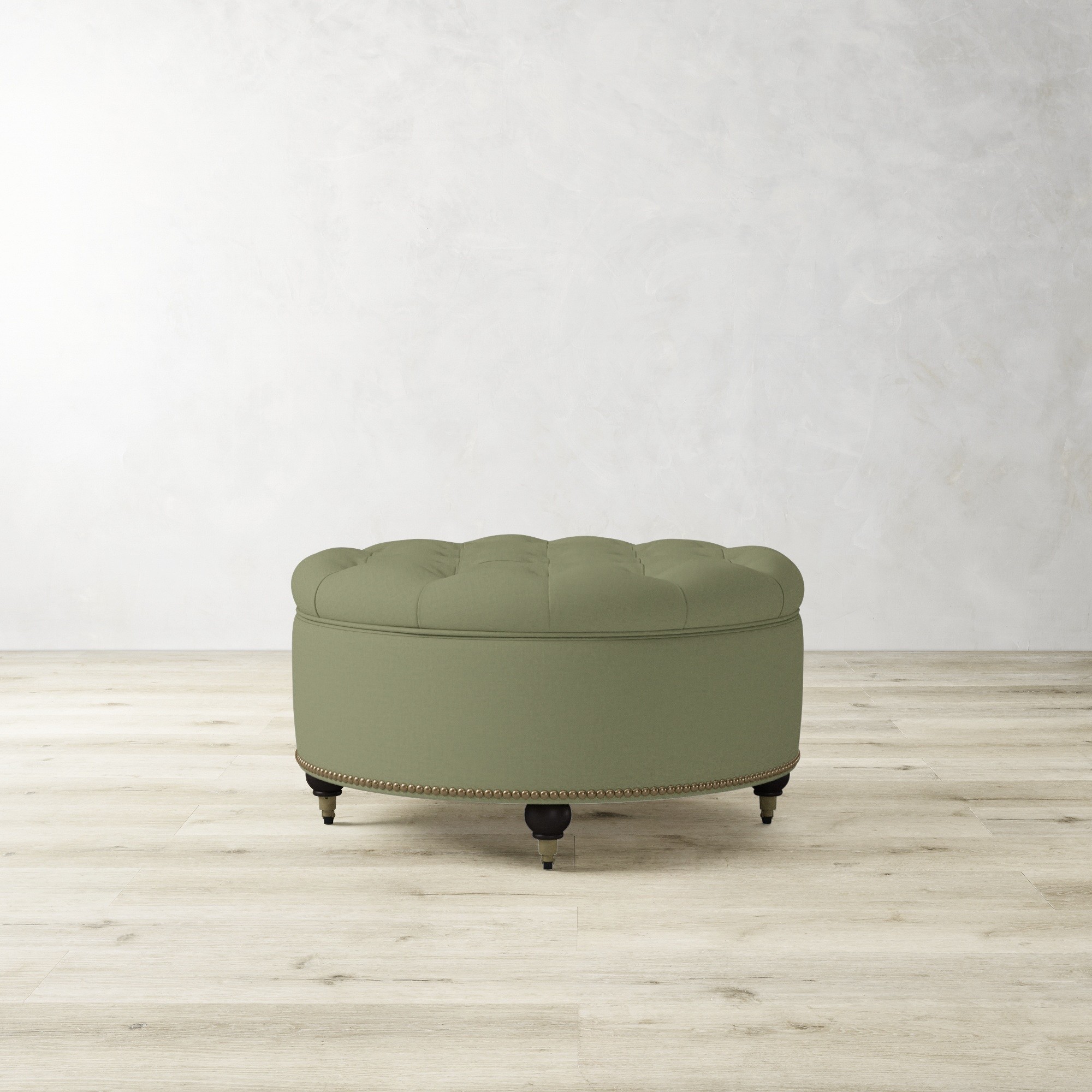 Soho Tufted Round Storage Ottoman (36