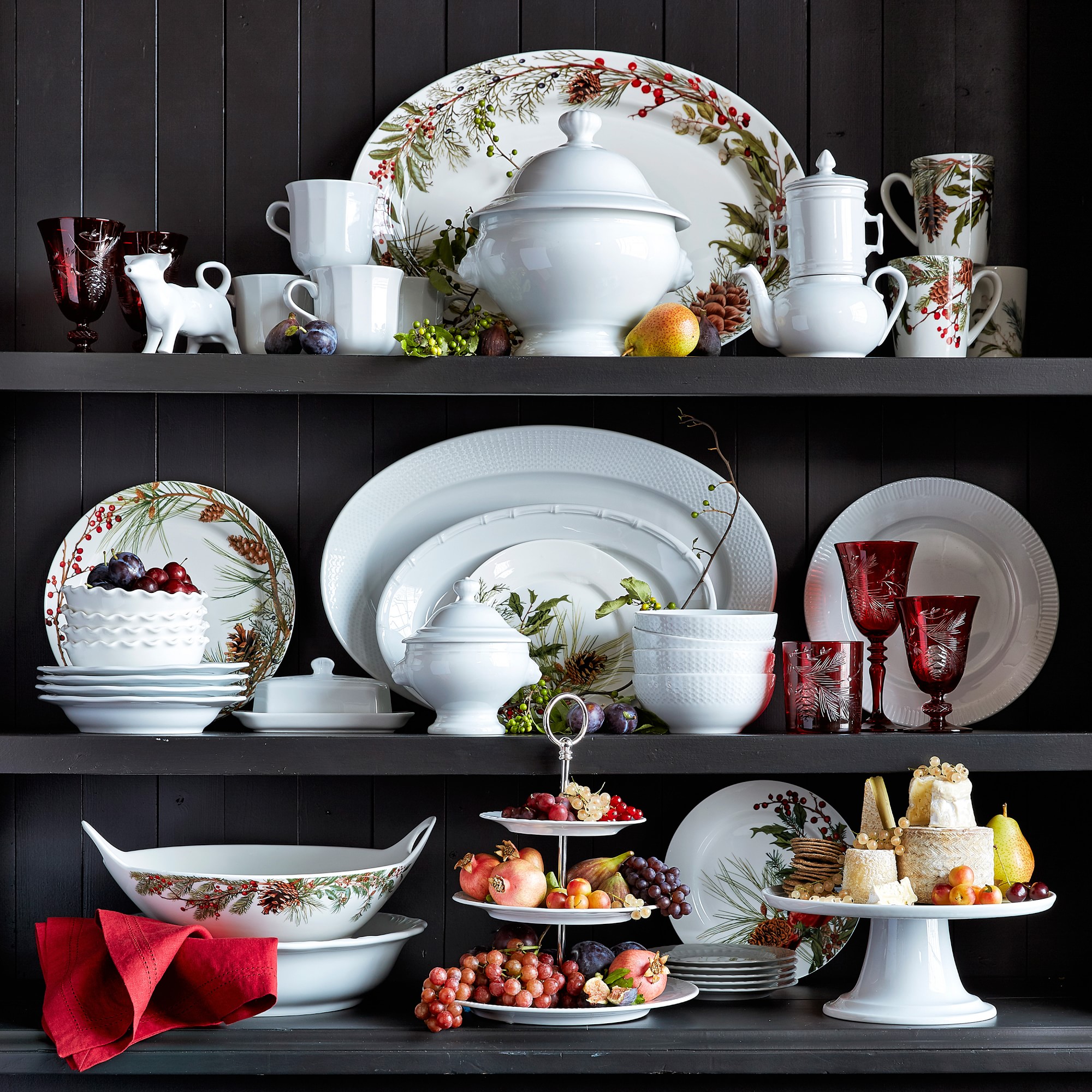 Pillivuyt Eclectique Porcelain Salad Plates, Set of 4