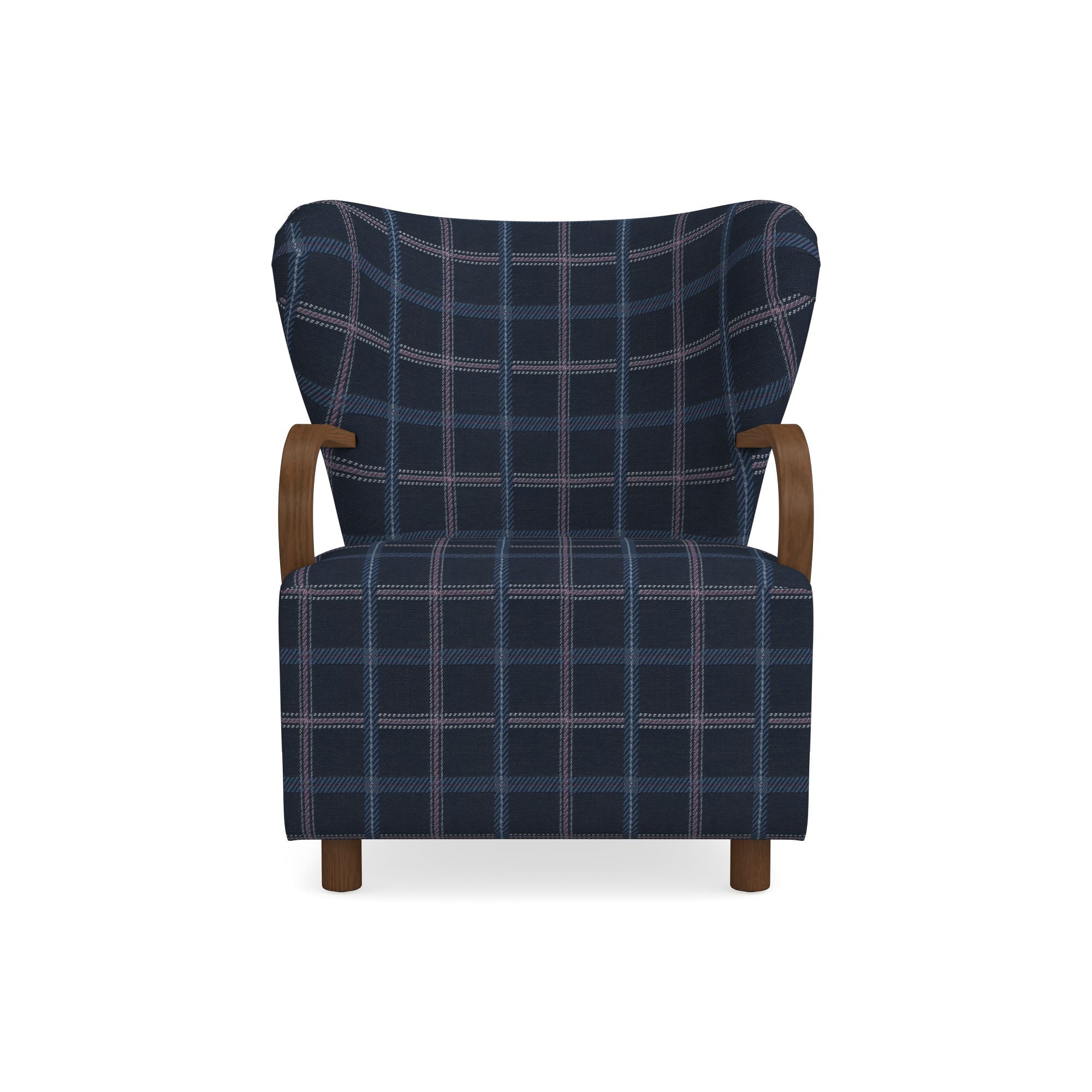 Corban Bentwood Upholstered Occasional Chair