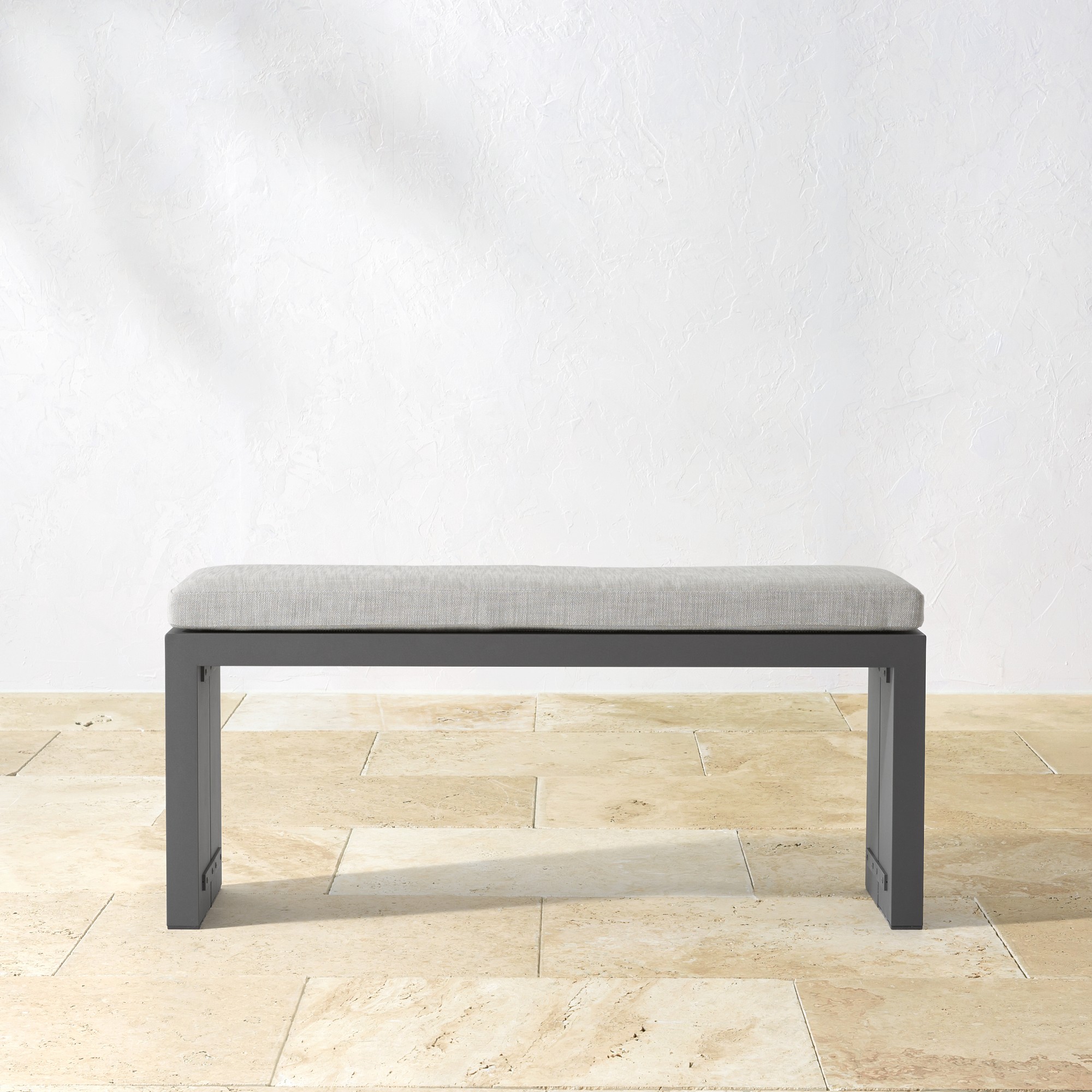 Larnaca Outdoor Metal Dining Bench (46