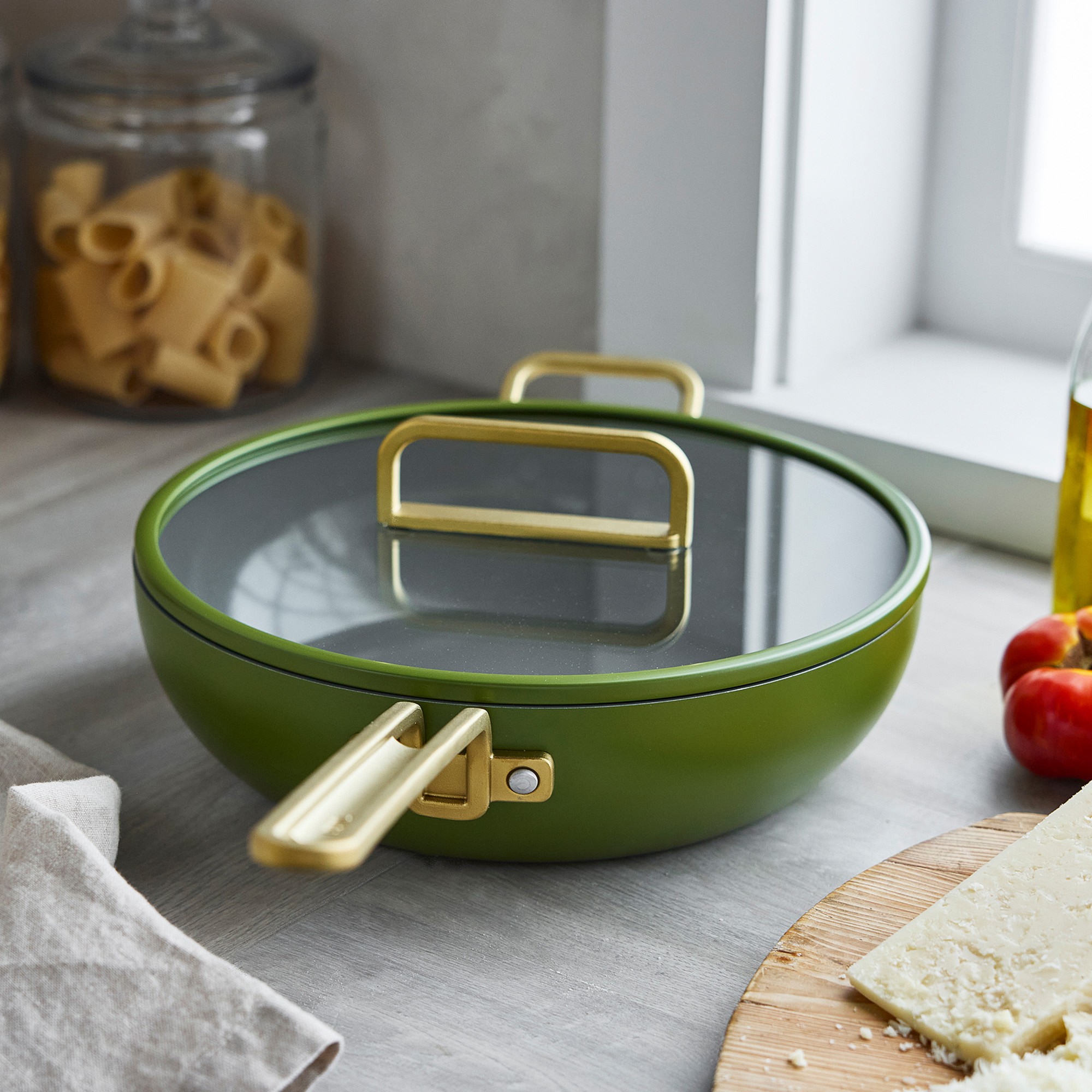 GreenPan™ Stanley Tucci™ Ceramic Nonstick Junior Essential Stanley Pan, 4 1/2-Qt.