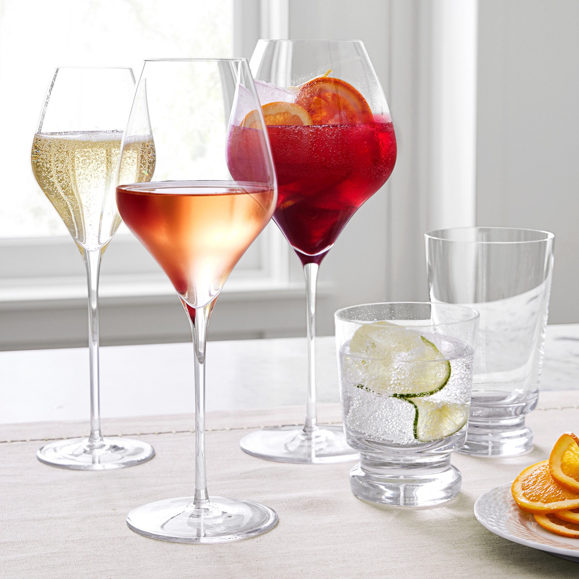 Williams Sonoma Chateau Champagne Flutes, Set of 2