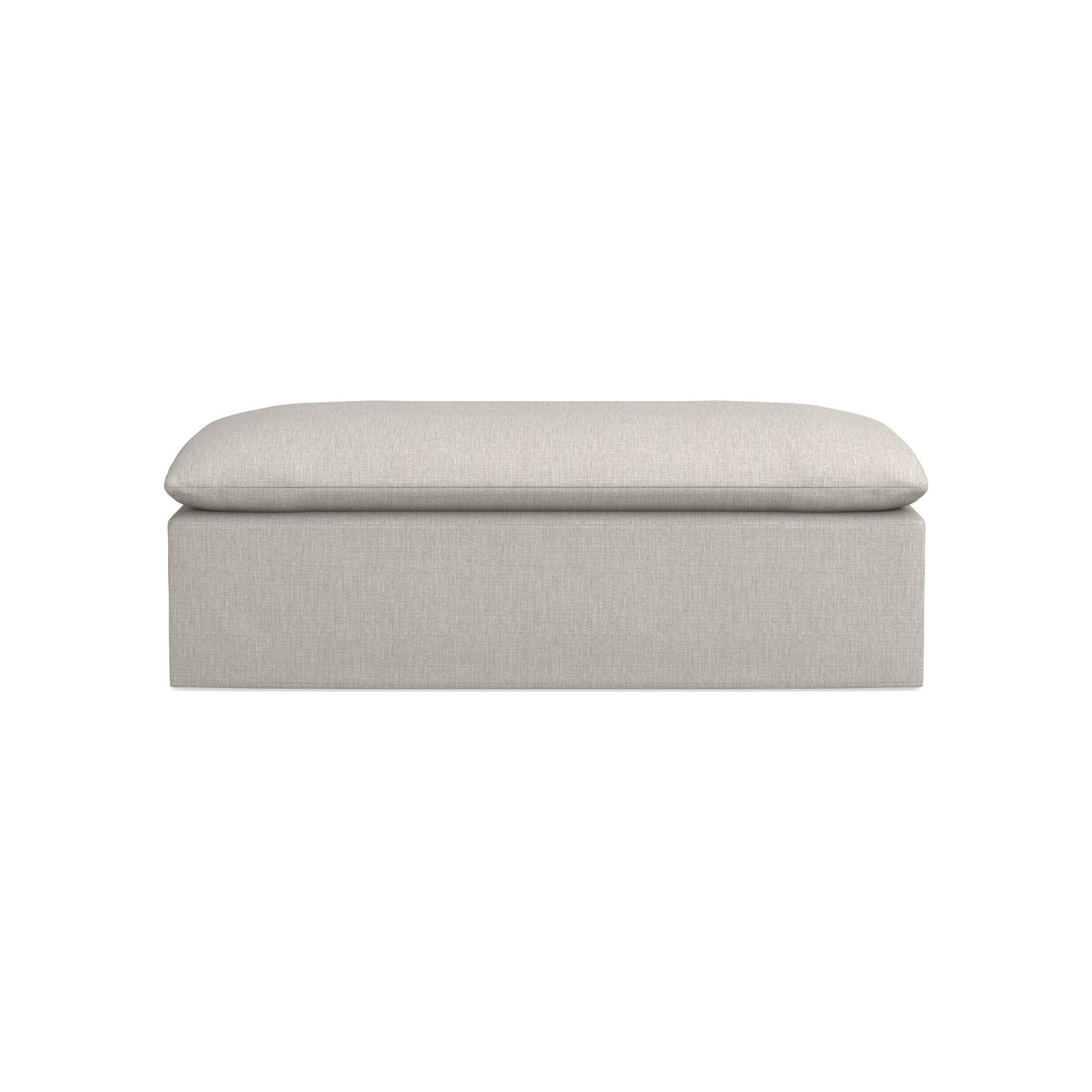 Laguna Slipcovered Coffee Table Ottoman (57