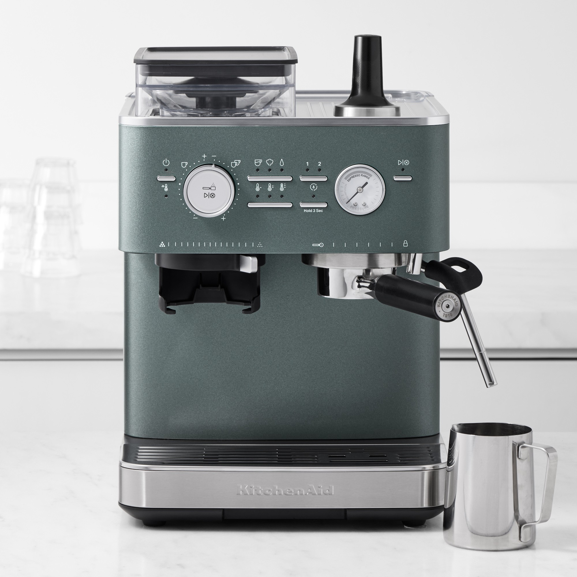 KitchenAid® Semi Automatic Espresso Machine with Grinder