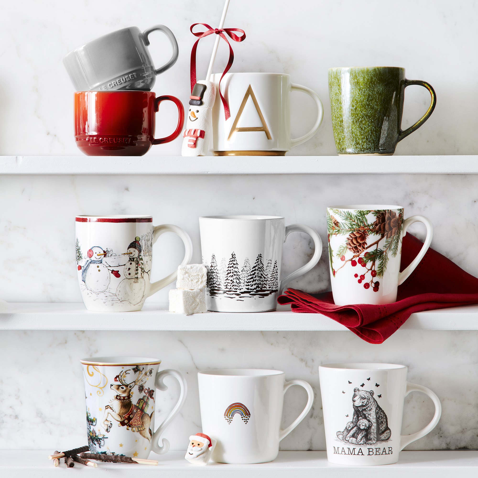 Gold Monogram Mug