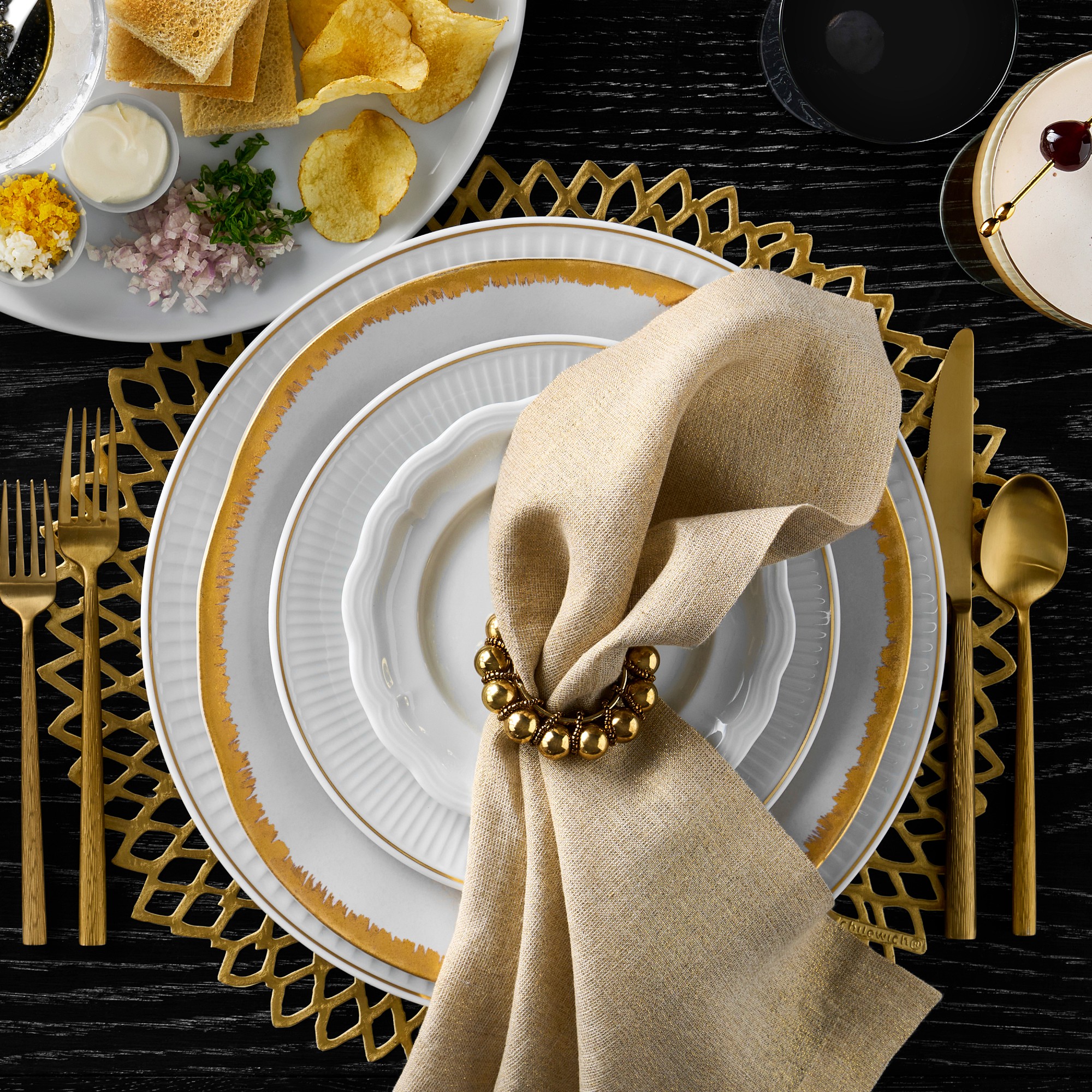 Chilewich Dahlia Round Placemats