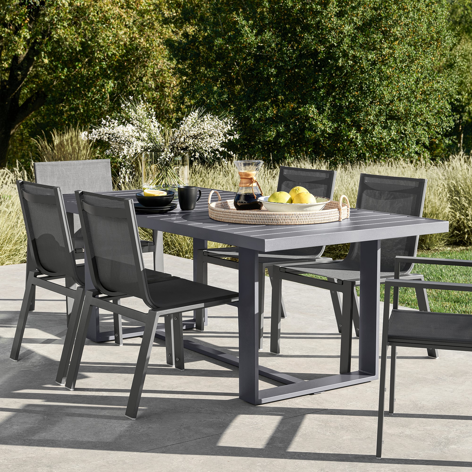 Santa Barbara Outdoor Metal Dining Side Chair