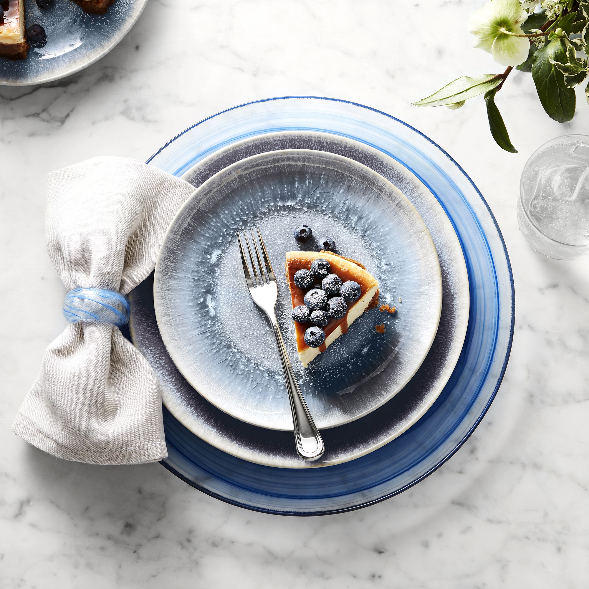 Cyprus Reactive Glaze Salad Plates