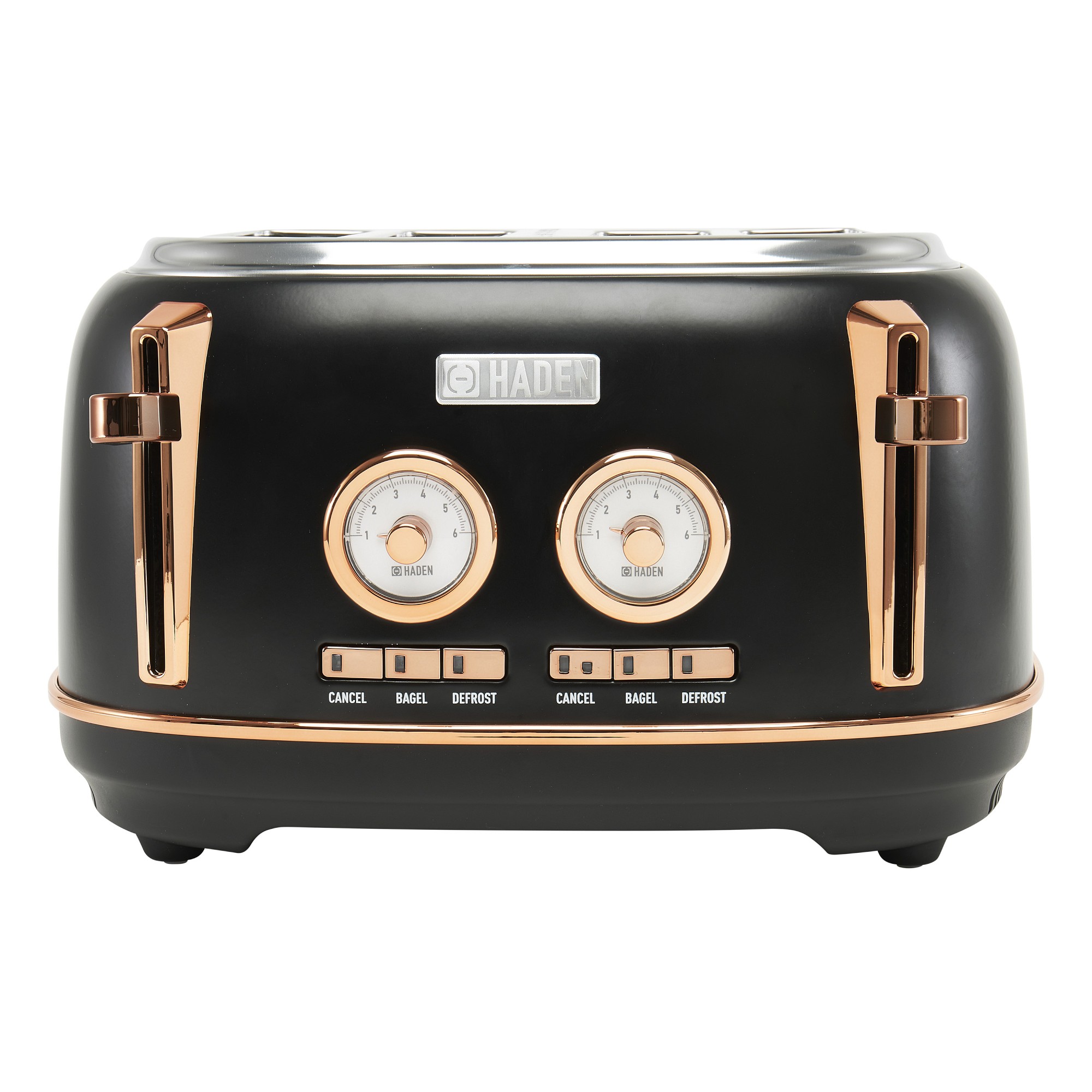 Haden Dorset 4-Slice Wide Slot Stainless-Steel Toaster