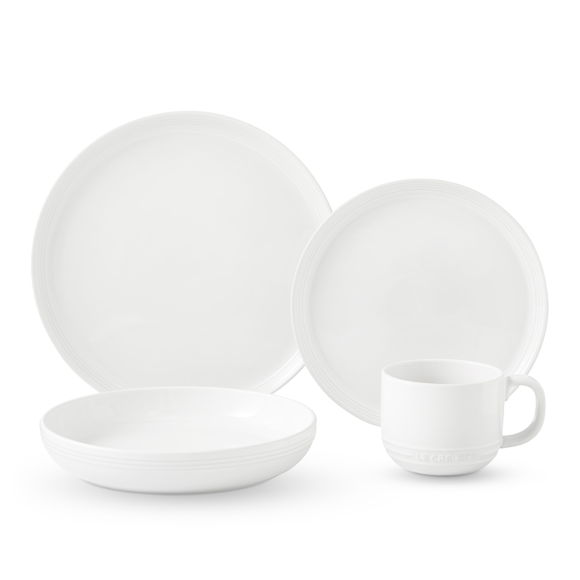 Le Creuset San Francisco Coupe 16-Piece Dinnerware Set