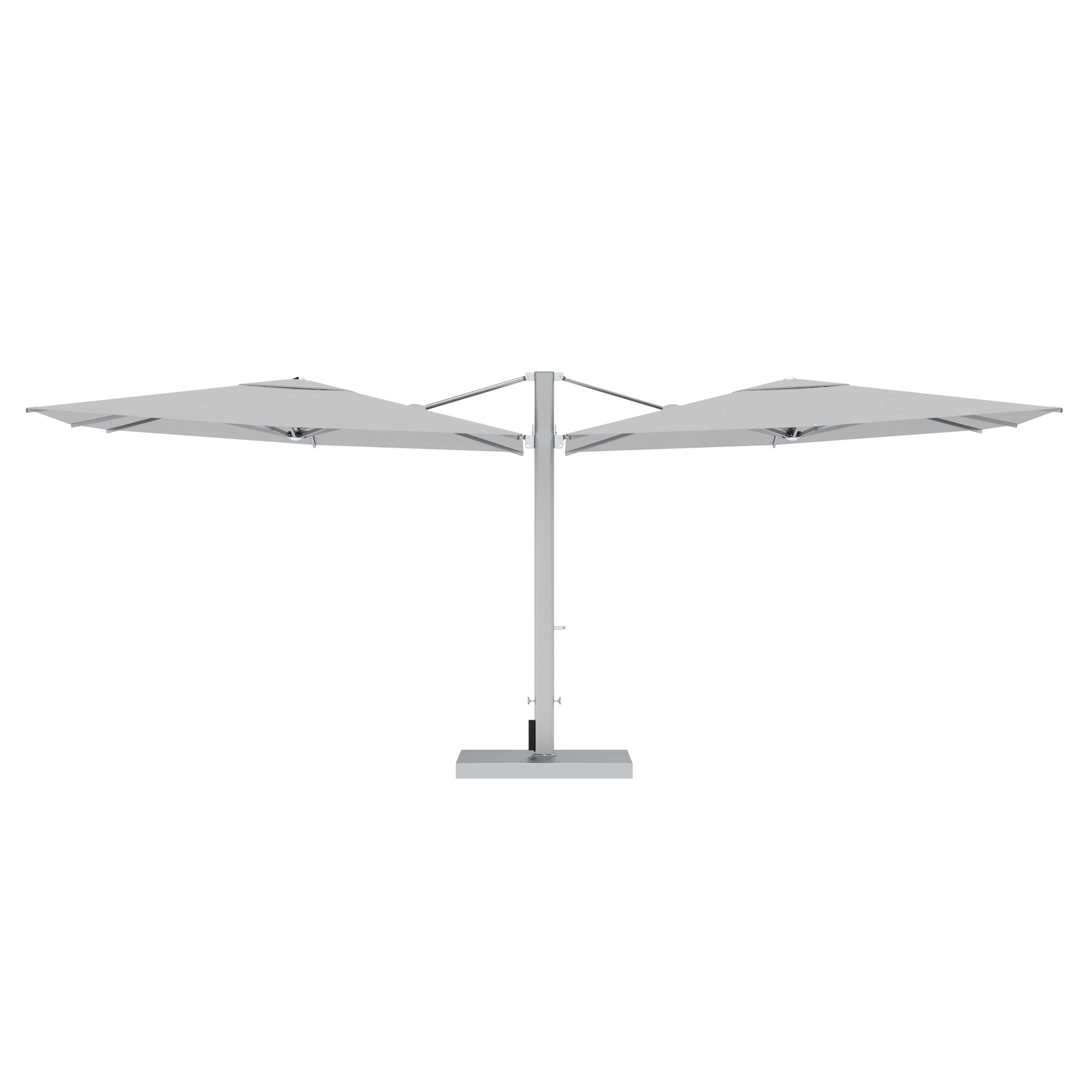 10' Sqaure Performance Dual Cantilever Umbrella