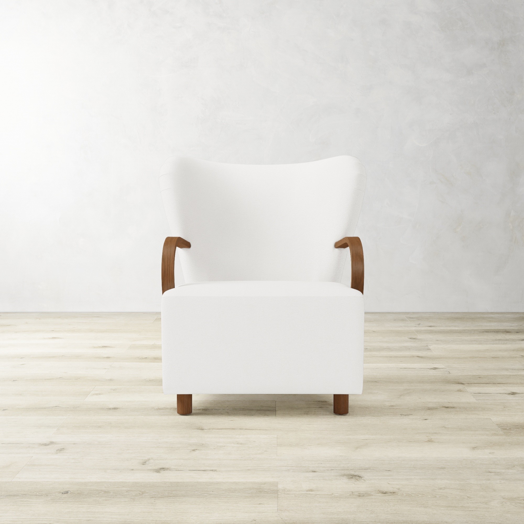 Corban Bentwood Upholstered Occasional Chair
