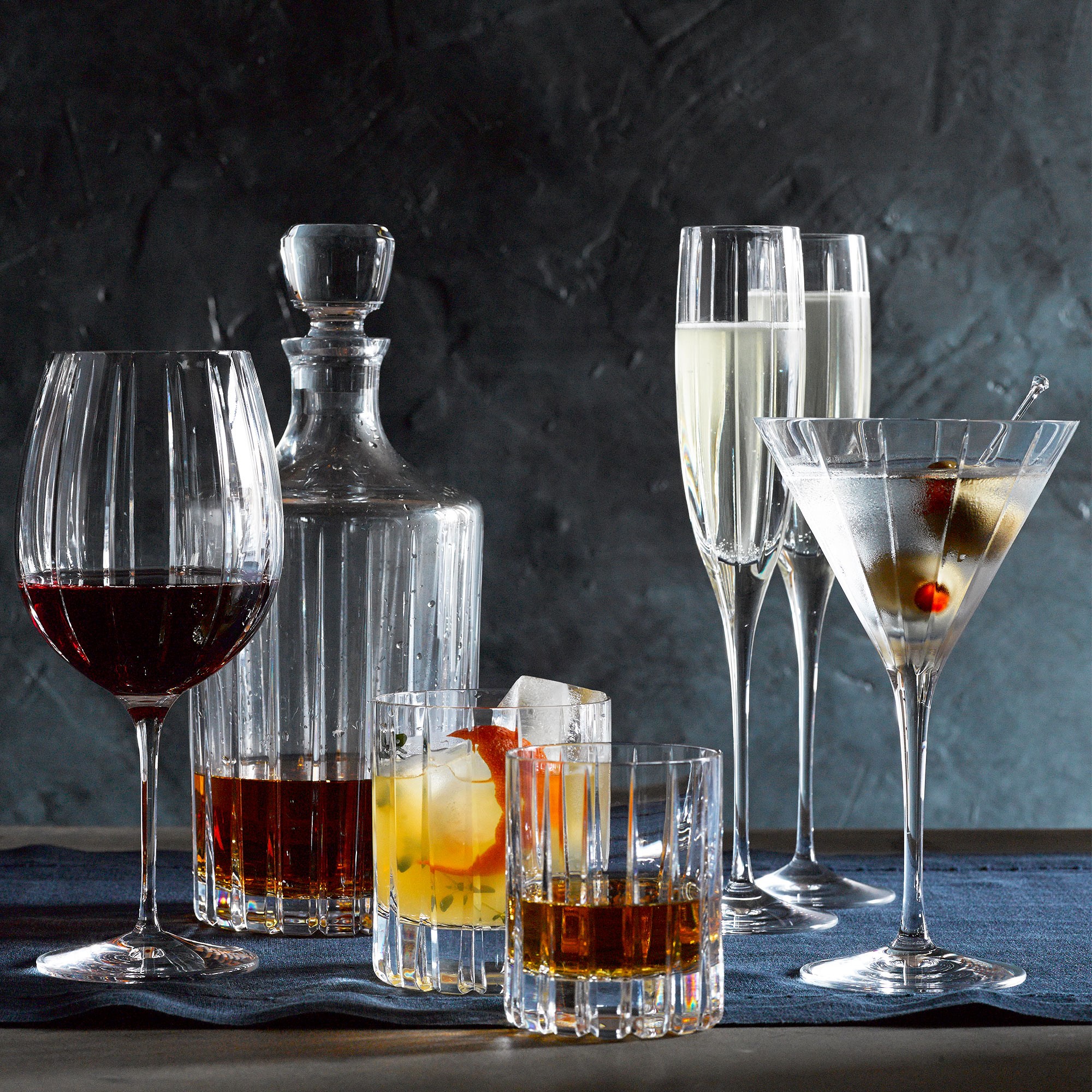 Dorset Crystal Double Old-Fashioned Glasses