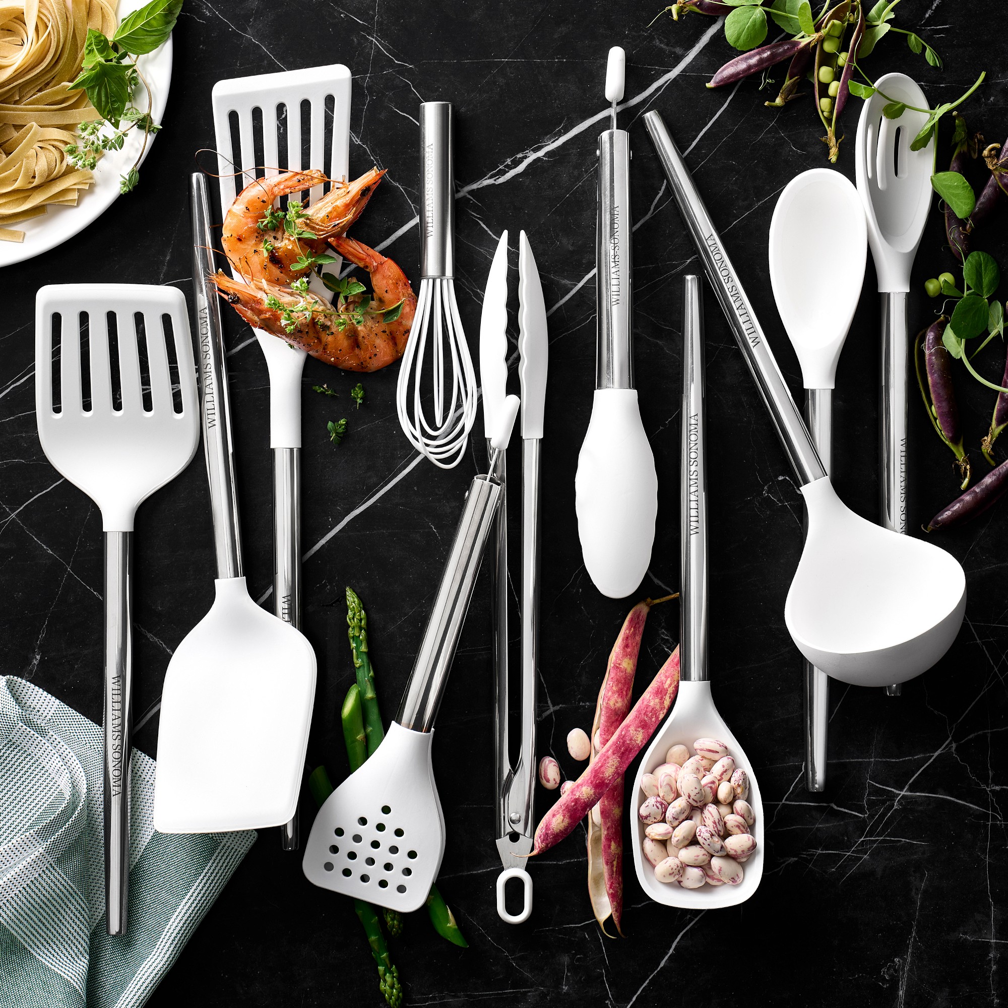 Williams Sonoma Stainless-Steel Silicone Flexcore Deep Spoon
