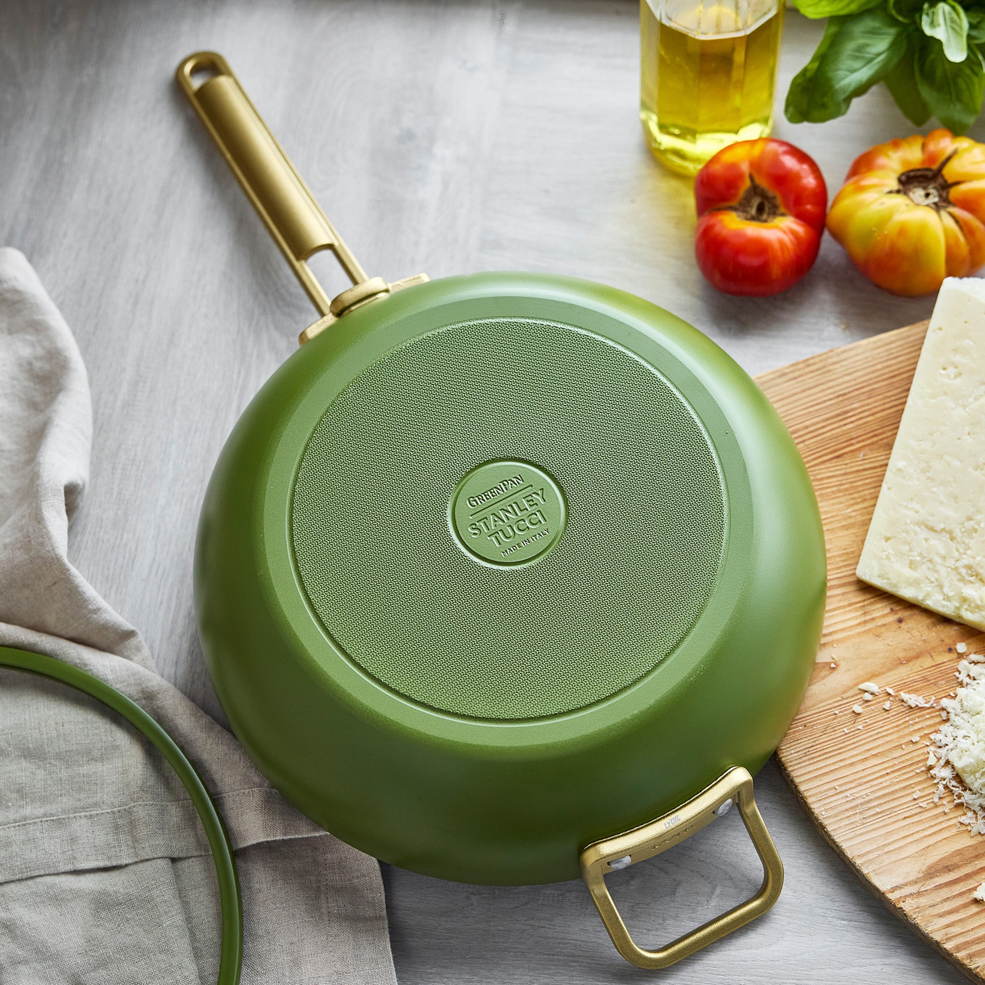 GreenPan™ Stanley Tucci™ Ceramic Nonstick Junior Essential Stanley Pan, 4 1/2-Qt.