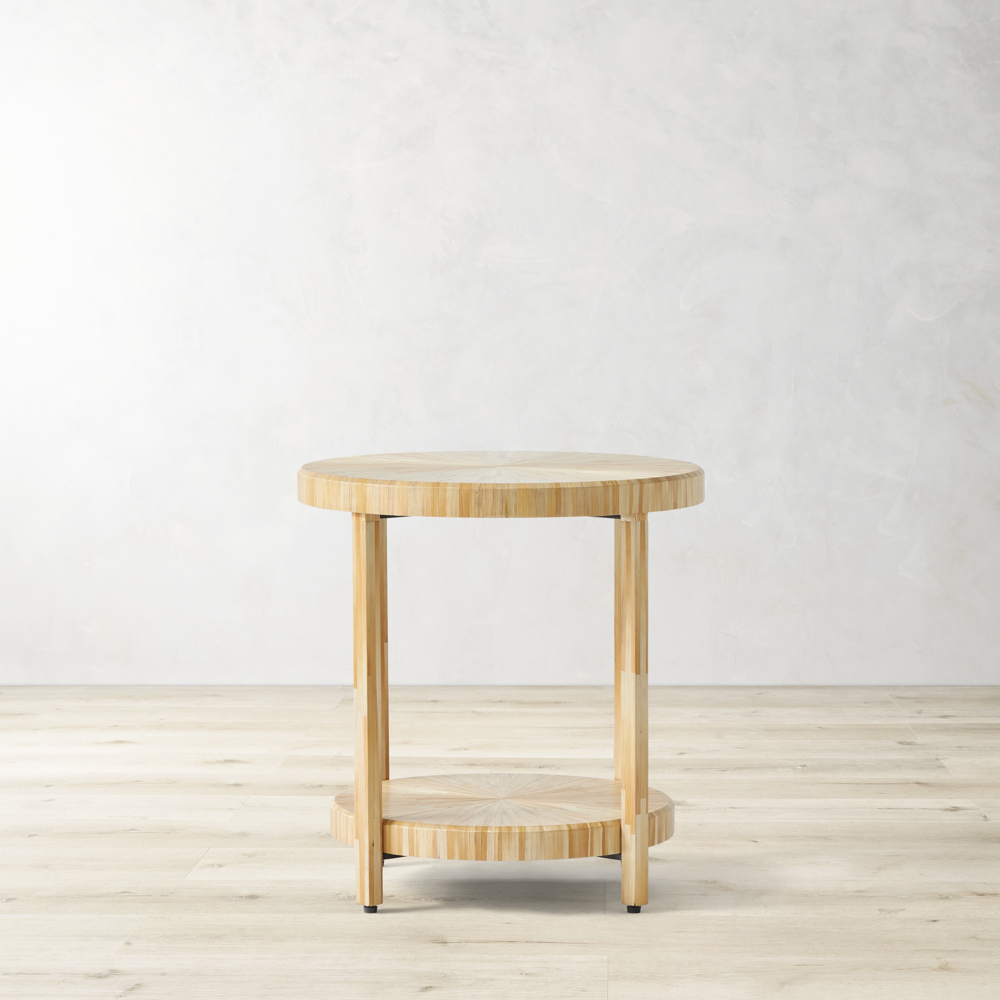 Straw Marquetry Nesting Tables (16