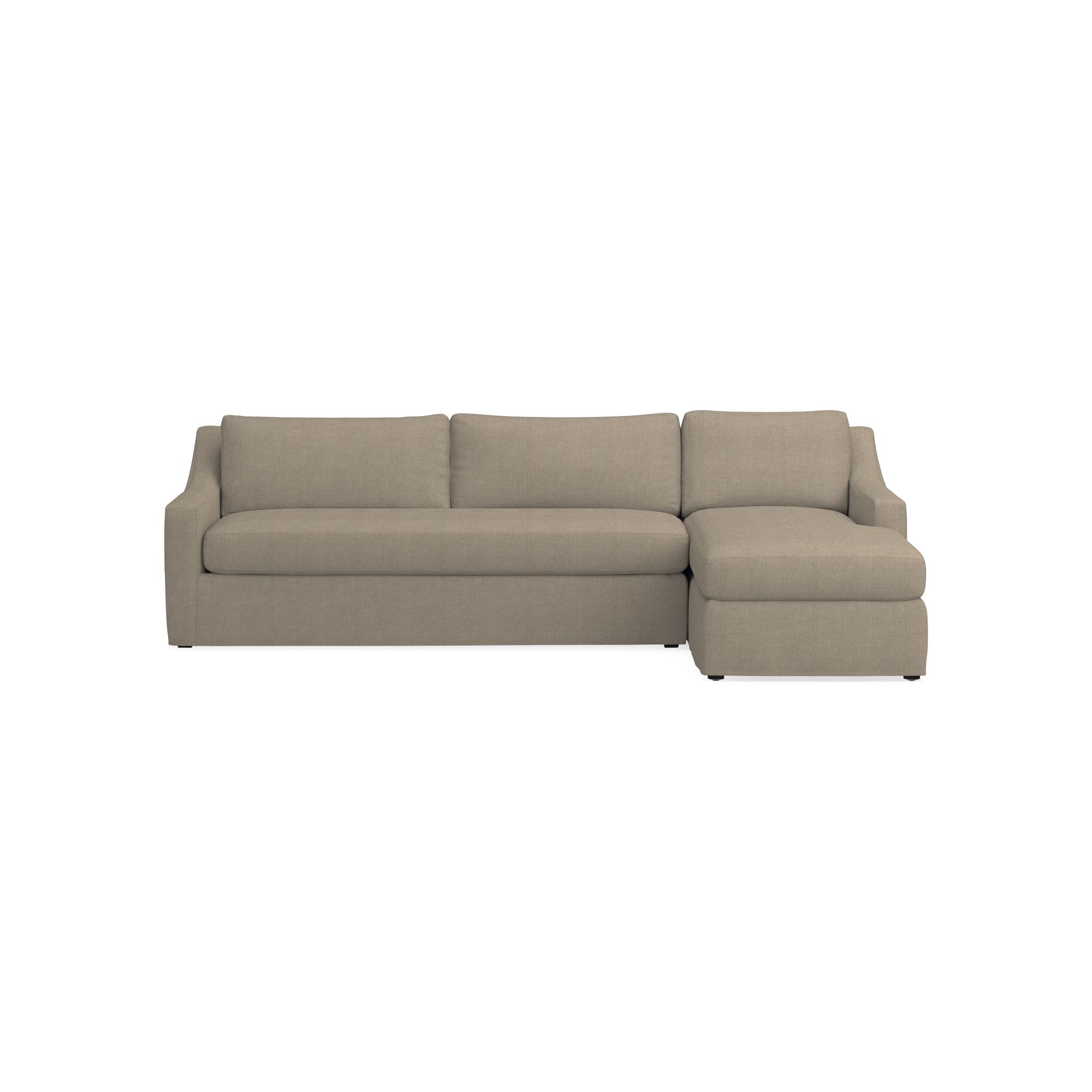 Ghent Slope Arm Slipcovered 2-Piece L-Shape Sofa with Chaise (109