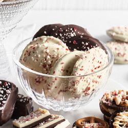 Williams Sonoma Dark Chocolate Peppermint Bark Cookies