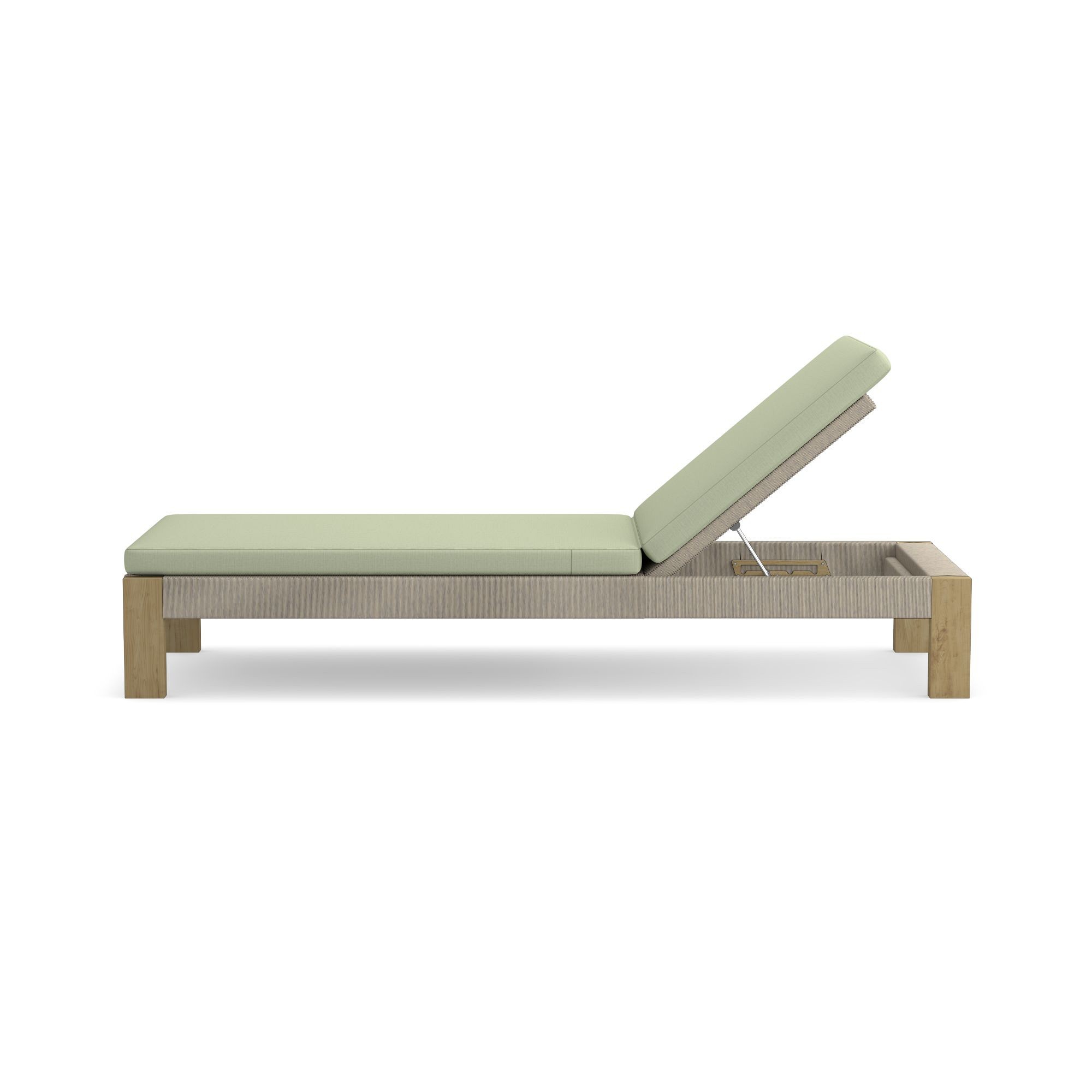 Larnaca Outdoor Teak x All-Weather Weave Chaise Cushions