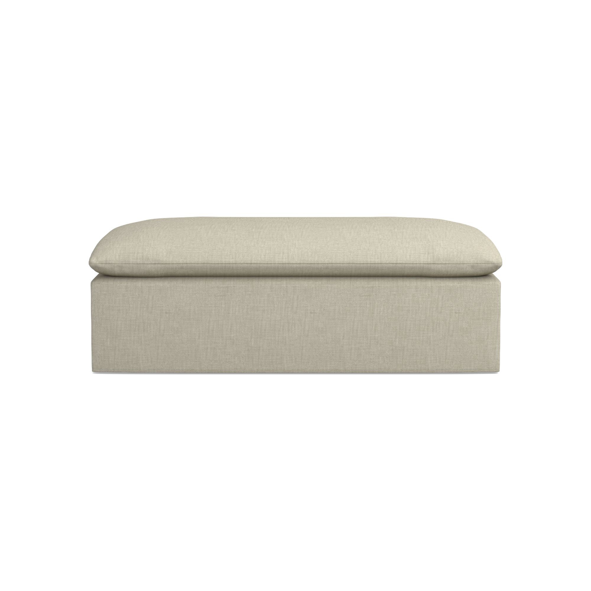 Laguna Slipcovered Coffee Table Ottoman (57