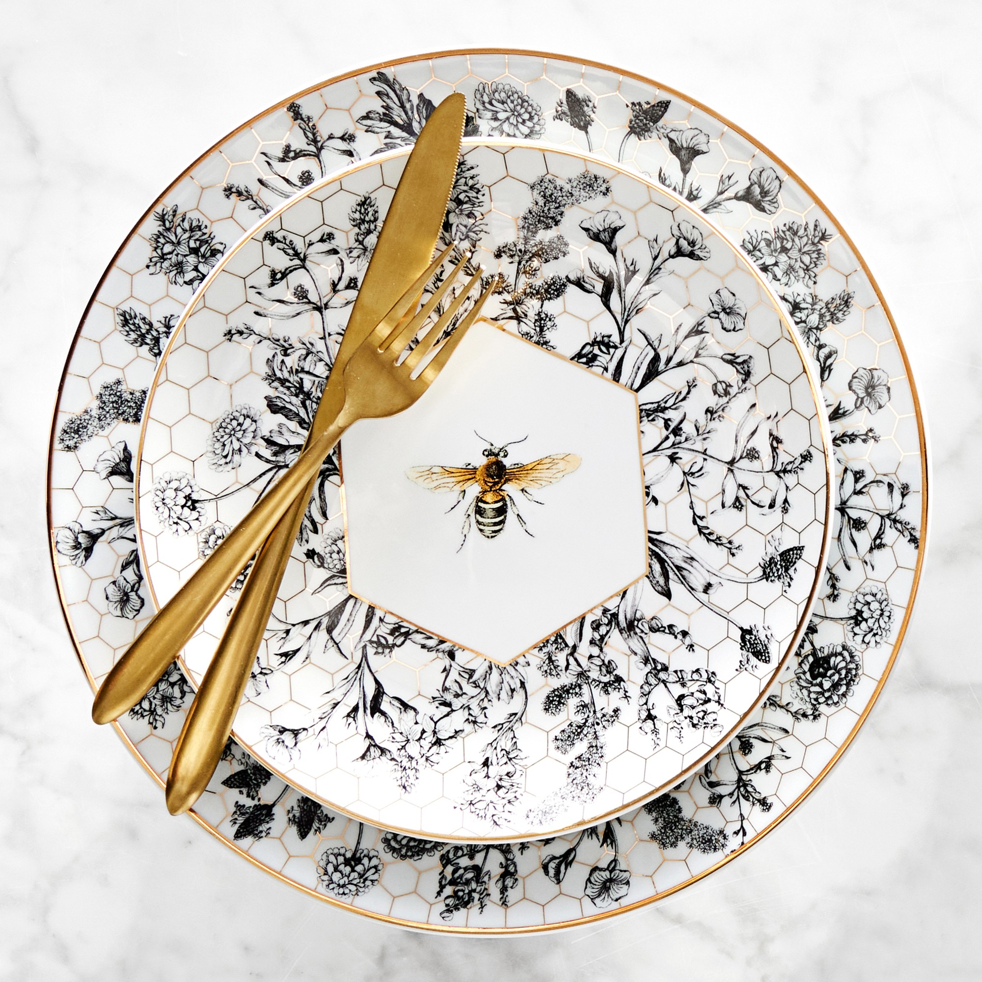 Bee Salad Plates