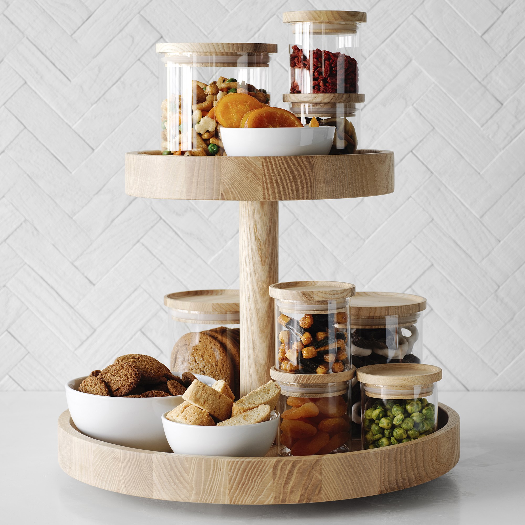 Hold Everything Stackable Glass Canister