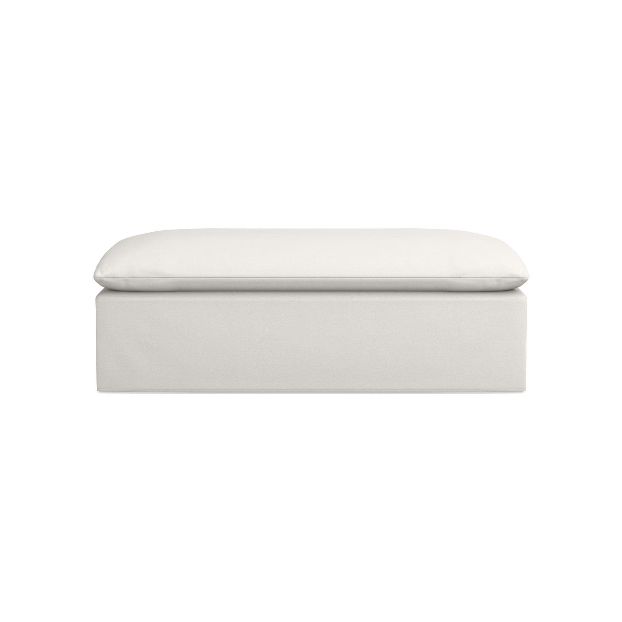 Laguna Slipcovered Coffee Table Ottoman (57