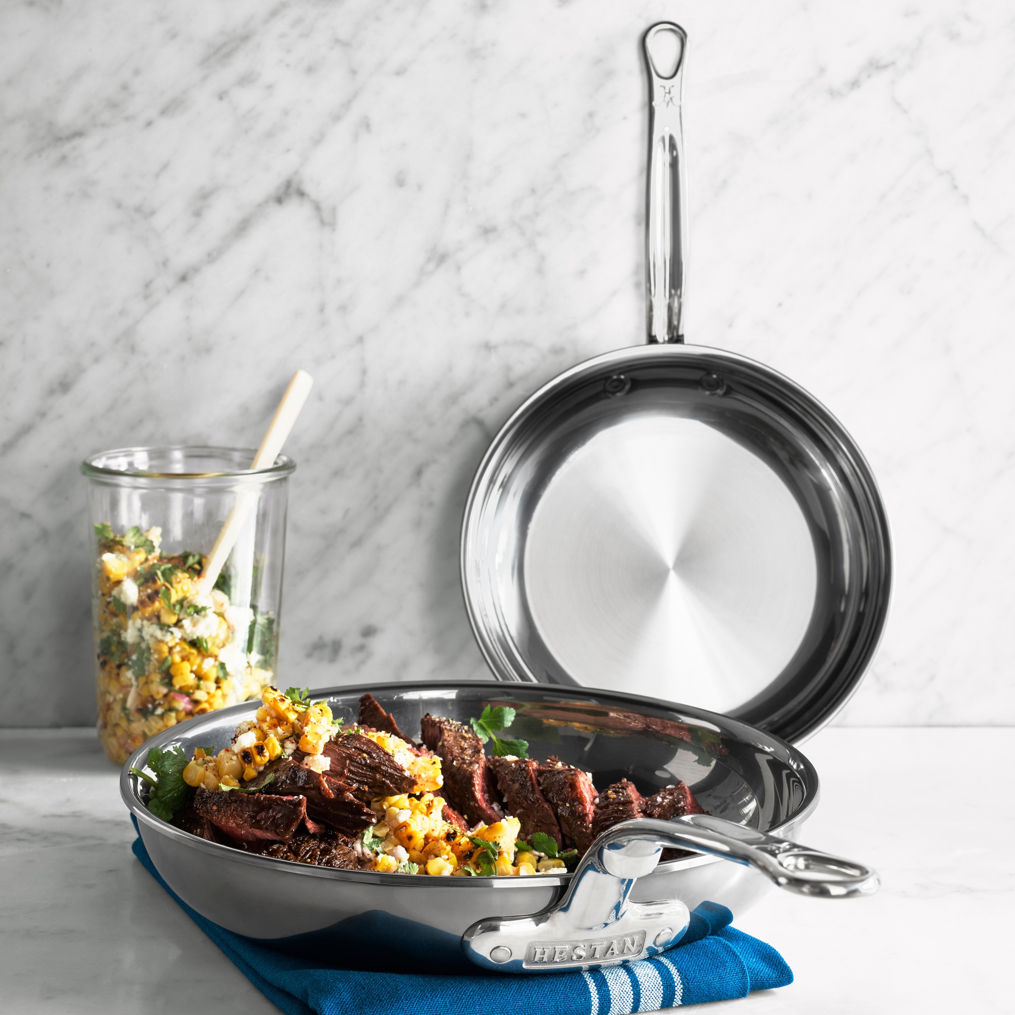 Hestan NanoBond® Titanium Stainless-Steel Skillet Fry Pan, Set of 2