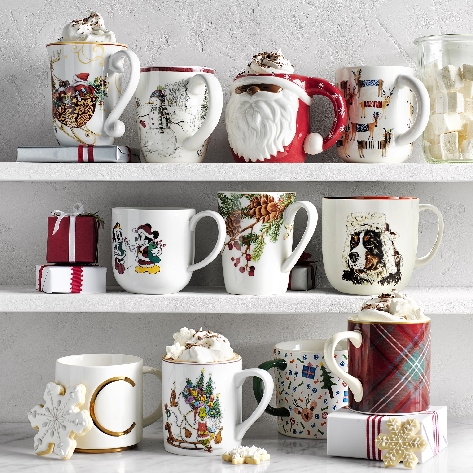 Gold Monogram Mug
