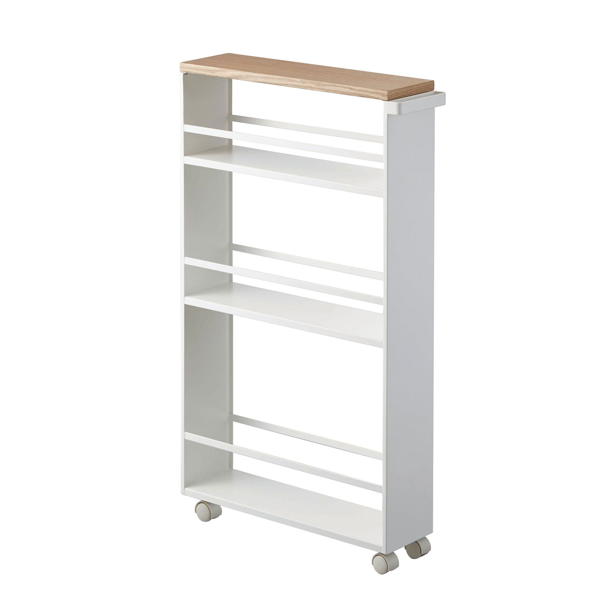 Yamazaki Home Slim Rolling Storage Cart with Handle