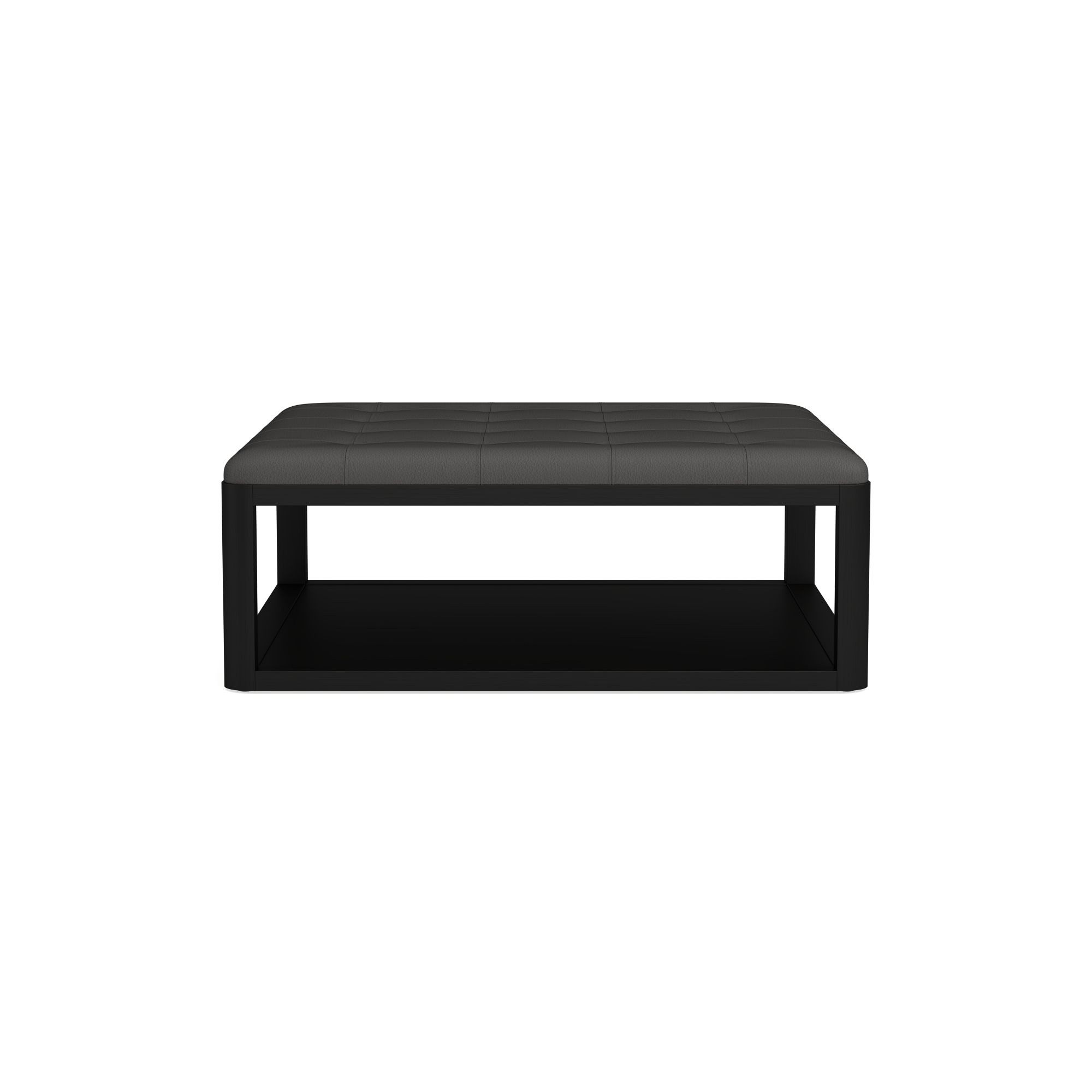 Porte Grid Tufted Rectangular Ottoman (48