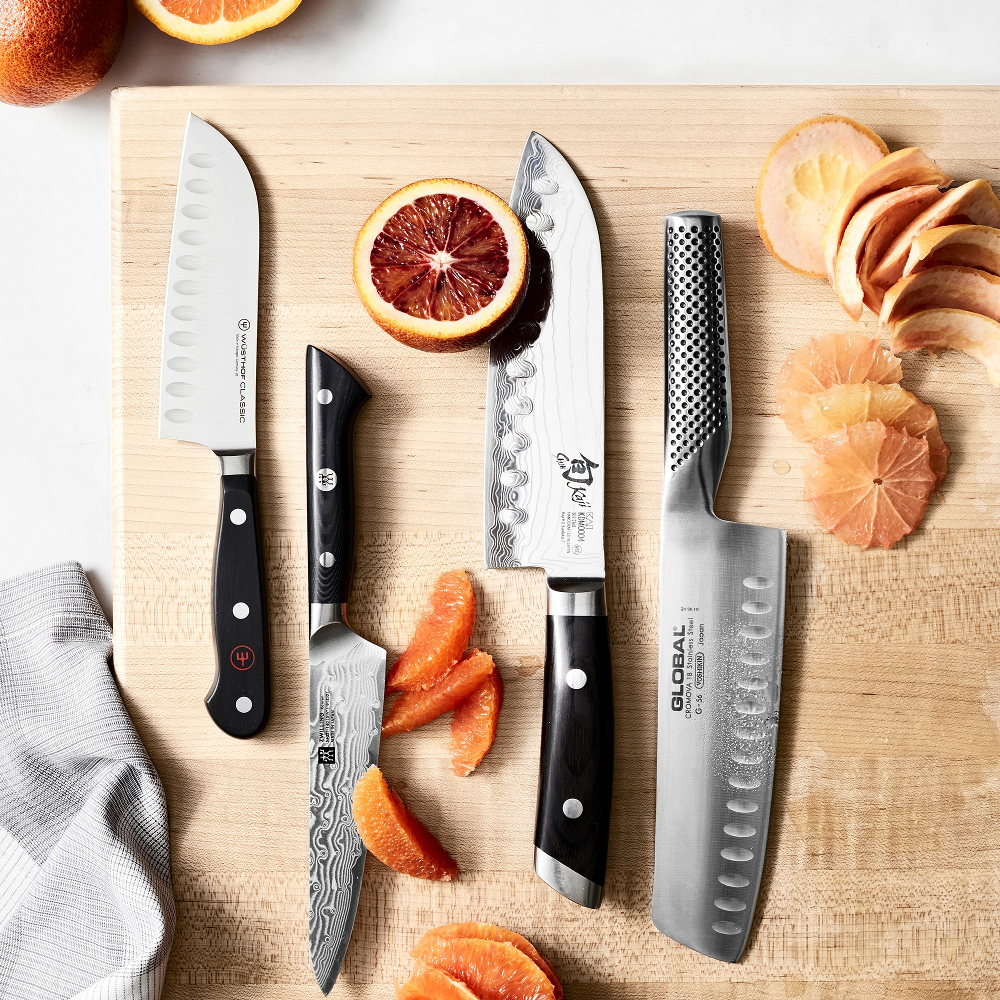 Shun Kaji Hollow-Ground Santoku Knife