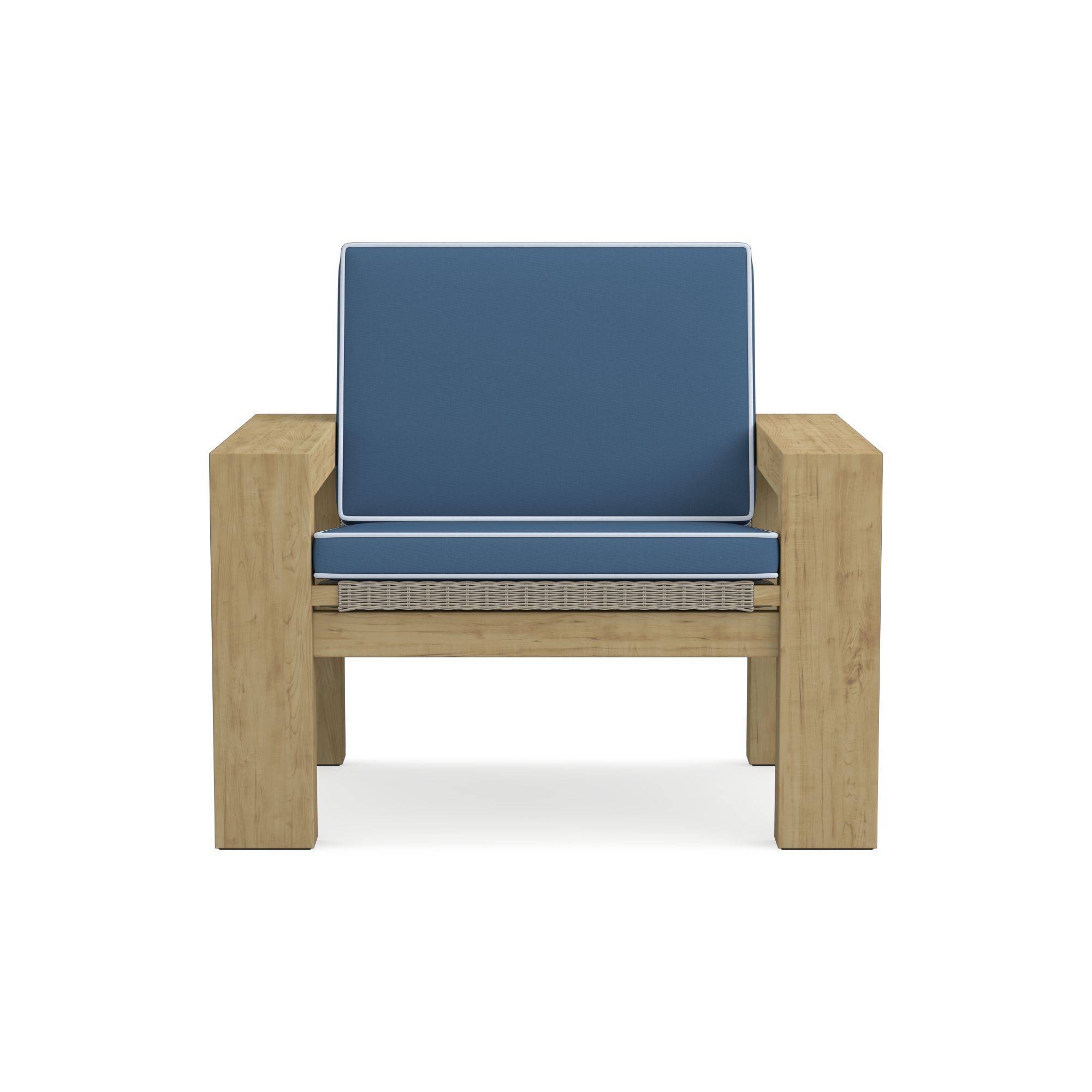 Larnaca Outdoor Teak x All-Weather-Weave Club Chair Cushions